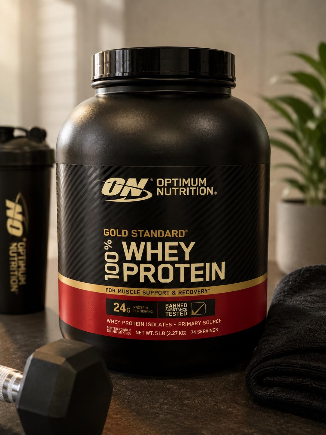 Optimum Nutrition Gold Standard 100% Whey Protein Powder, Vanilla Ice Cream, 2 Pound (Packaging May Vary) customer photo 1