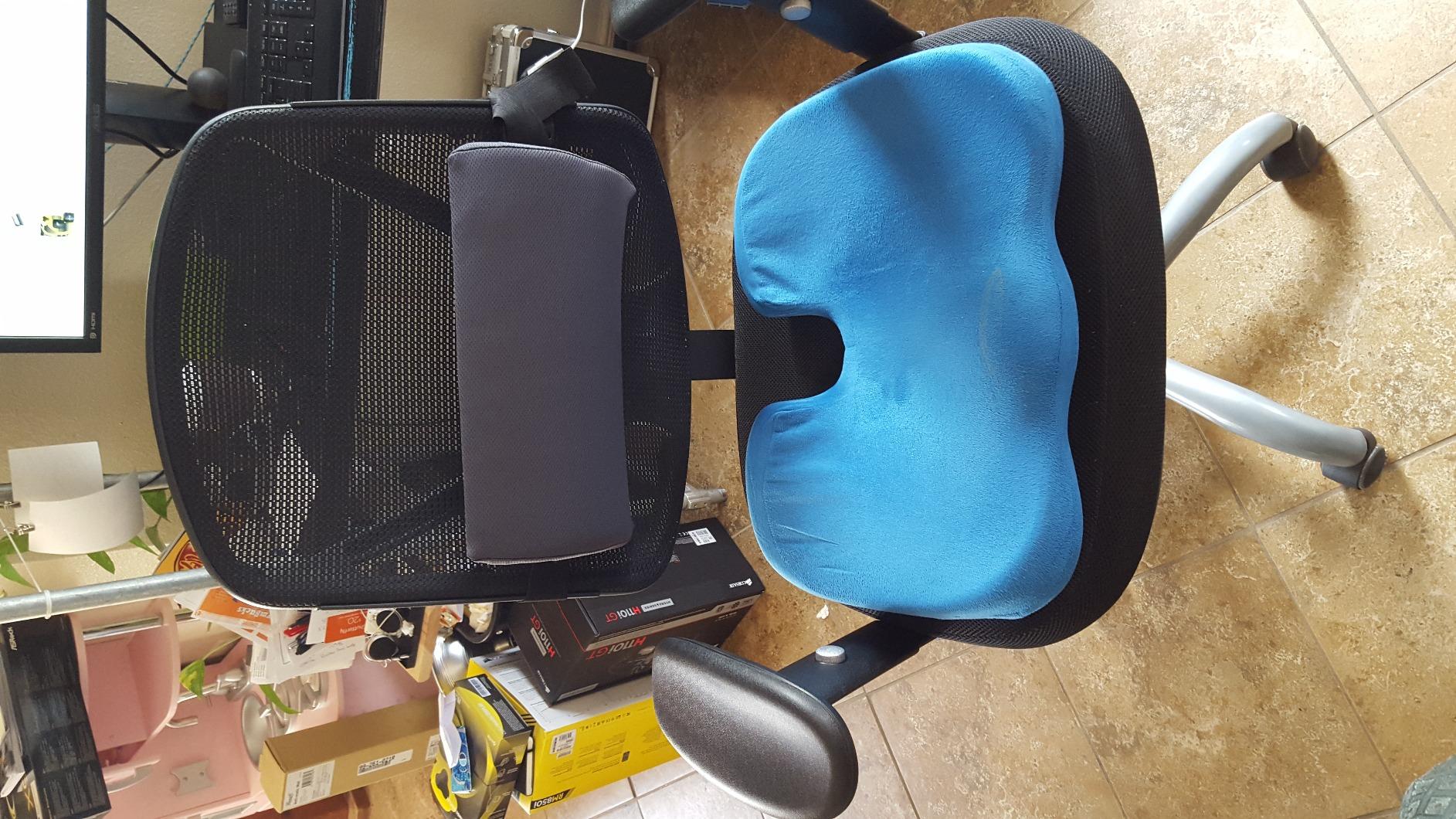 OPTP The Original McKenzie Slimline Lumbar Support - USA-Made Lower Back Support for Office Chair, Car Back Support, and Travel Lumbar Pillow. The Preferred Lumbar Cushion by Physical Therapists. customer photo 1