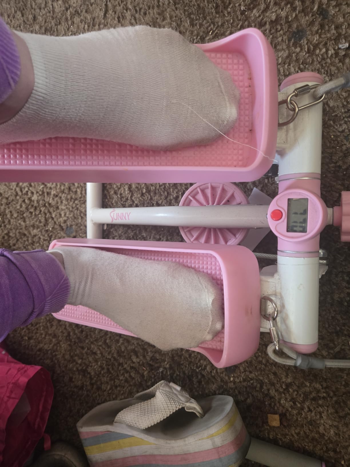 Sunny Health & Fitness Mini Stair Stepper w/Resistance Bands for Home Gym customer photo 1