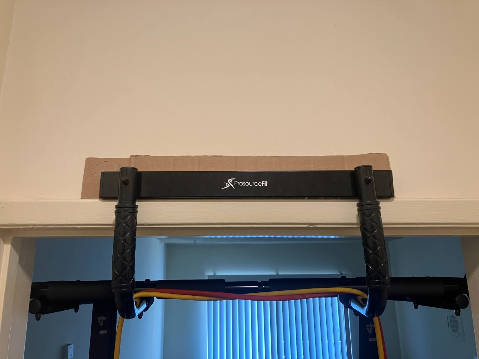 ProsourceFit Foldable Pull Up Bar/Doorway Trainer for Multi Use Fitness & Home Gym Exercise customer photo 1