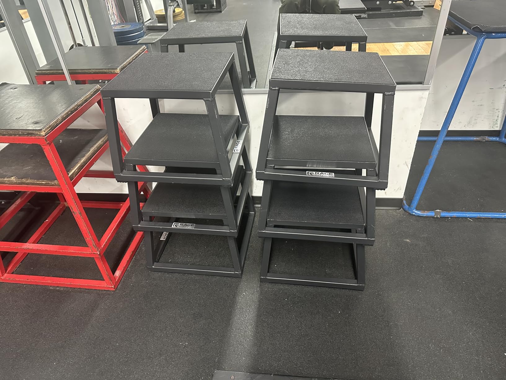 Steel Plyo Box 12-18-24 Inch High Anti-Slip Pre-Assembled Plyometric Jump Box for Home Gym Conditioning and Strength Training (Sold Individually) Plyometric Platform Step customer photo 1