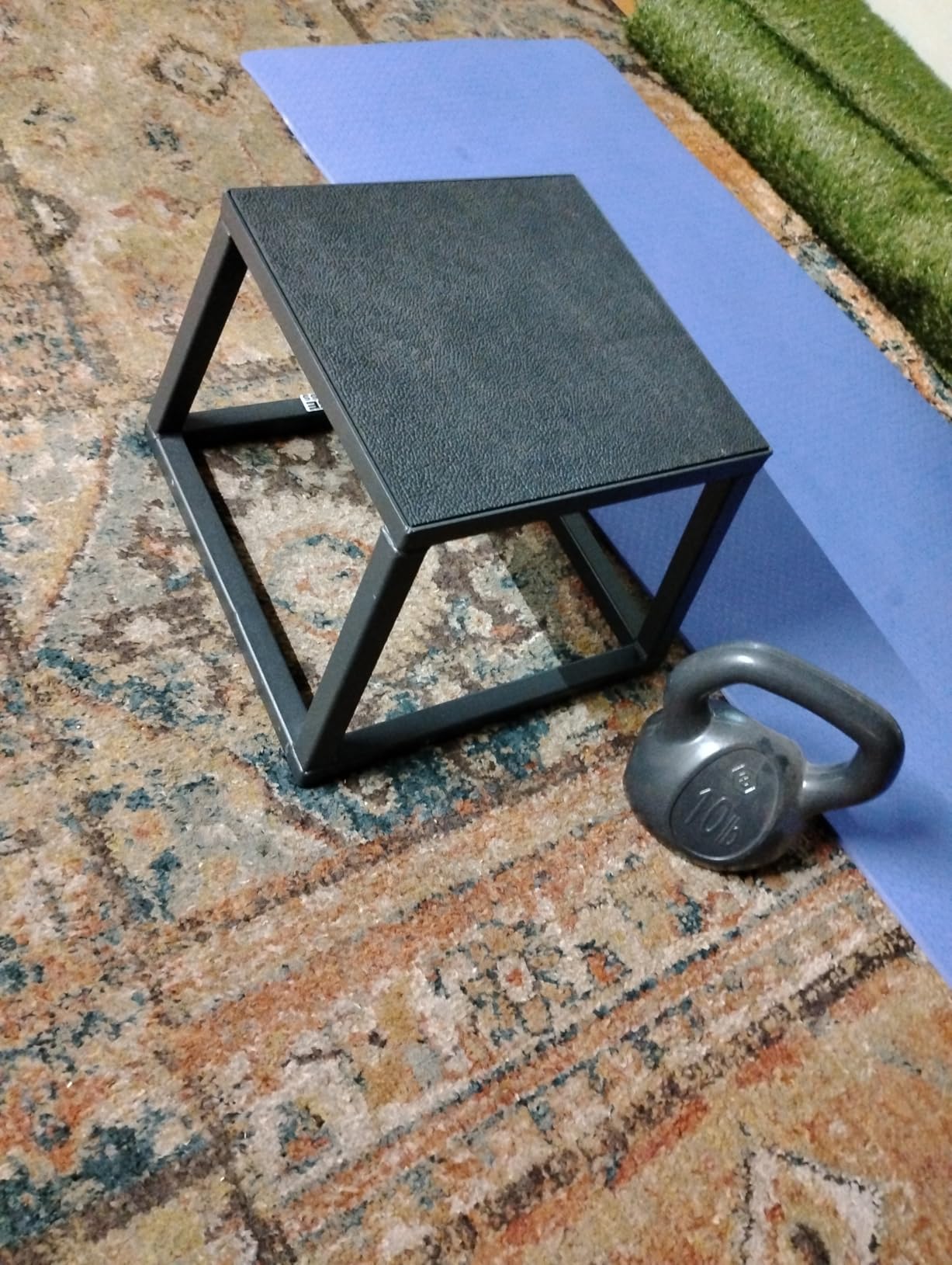 Steel Plyo Box 12-18-24 Inch High Anti-Slip Pre-Assembled Plyometric Jump Box for Home Gym Conditioning and Strength Training (Sold Individually) Plyometric Platform Step customer photo 2