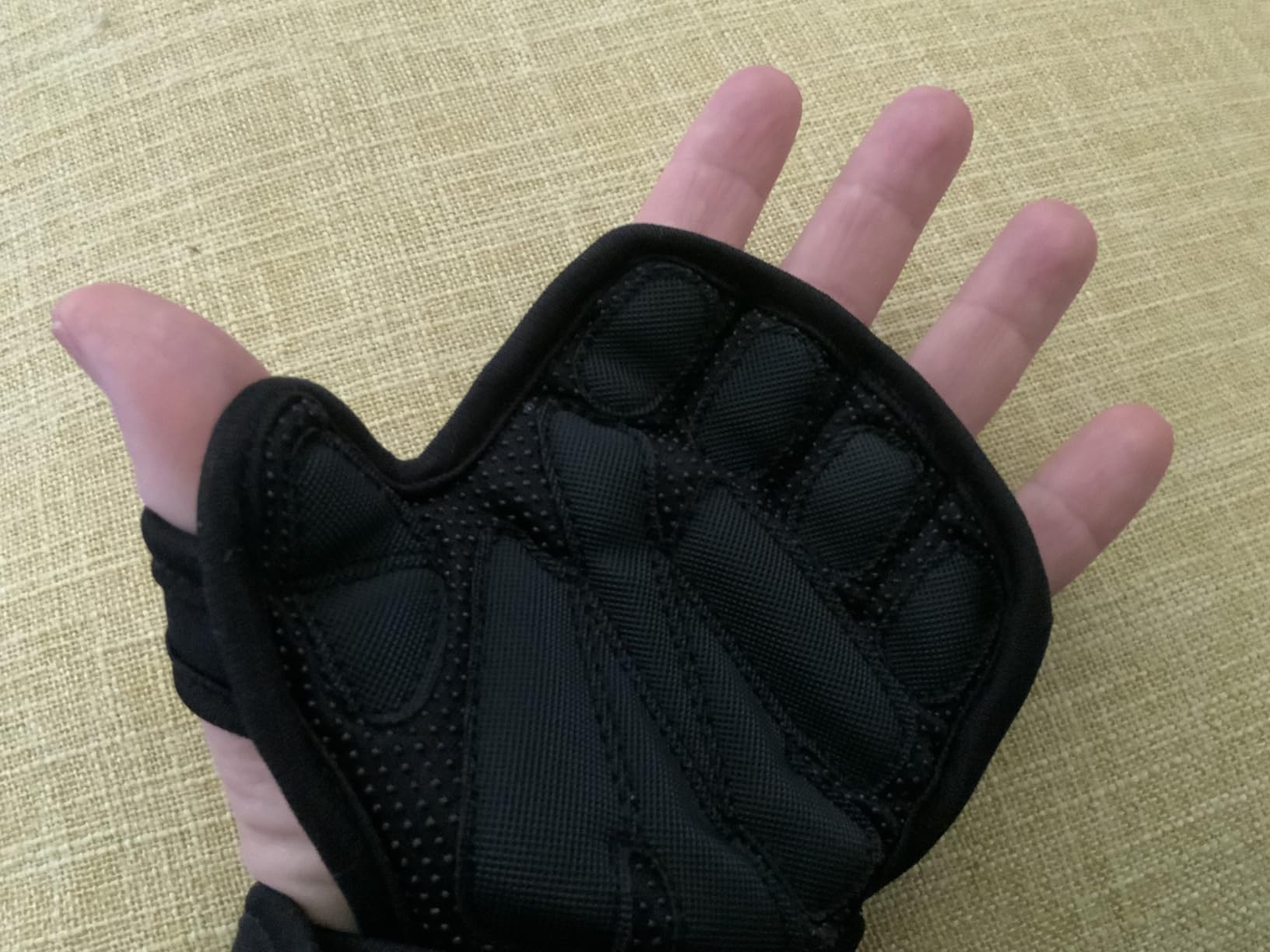 Fit Active Sports New Ventilated Weight Lifting Workout Gloves with Built-in Wrist Wraps for Men and Women - Great for Gym Fitness, Cross Training, Hand Support & Weightlifting. customer photo 1