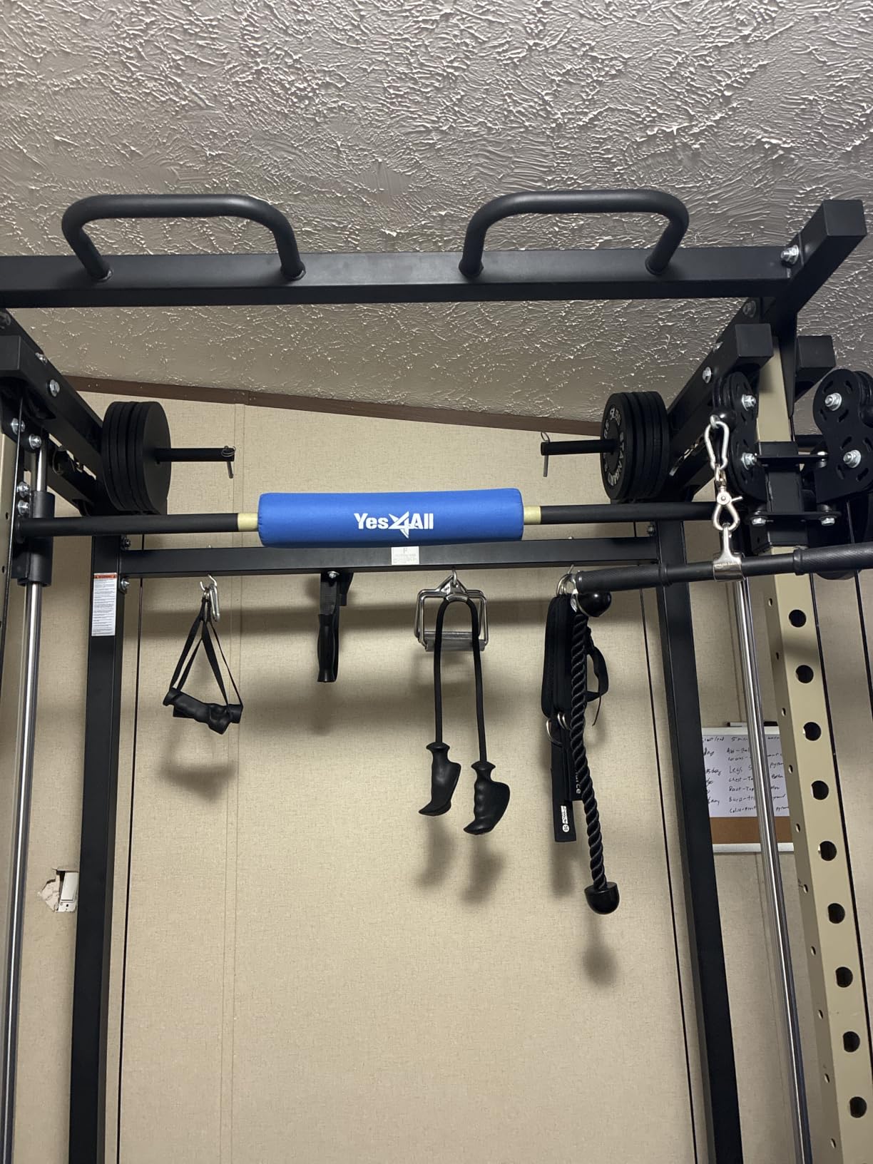Yes4All Ergonomic Foam Bar Pad, Olympic Barbell Squat & Neck Pad for Squats, Hip Thrusts & Weight Lifting Bar customer photo 1