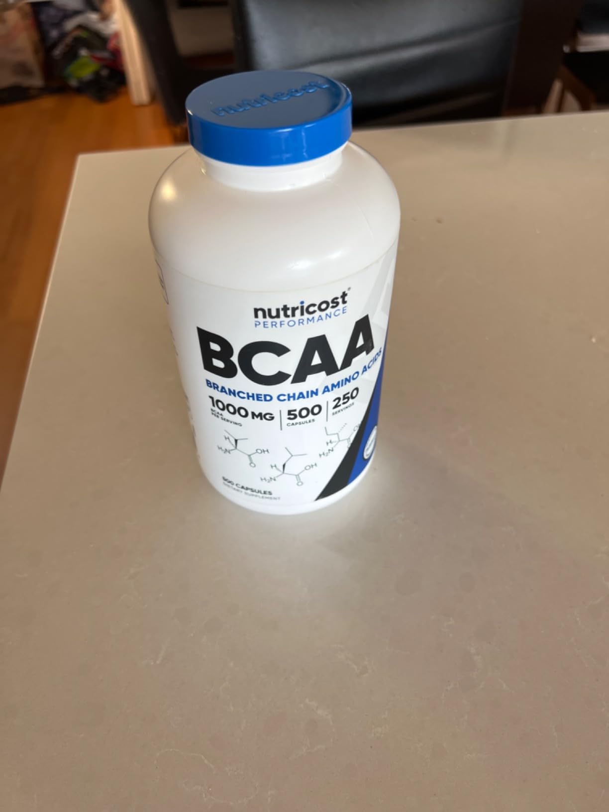 Nutricost BCAA 1000mg, 500 Capsules, 2:1:1 Branched Chain Amino Acids customer photo 2