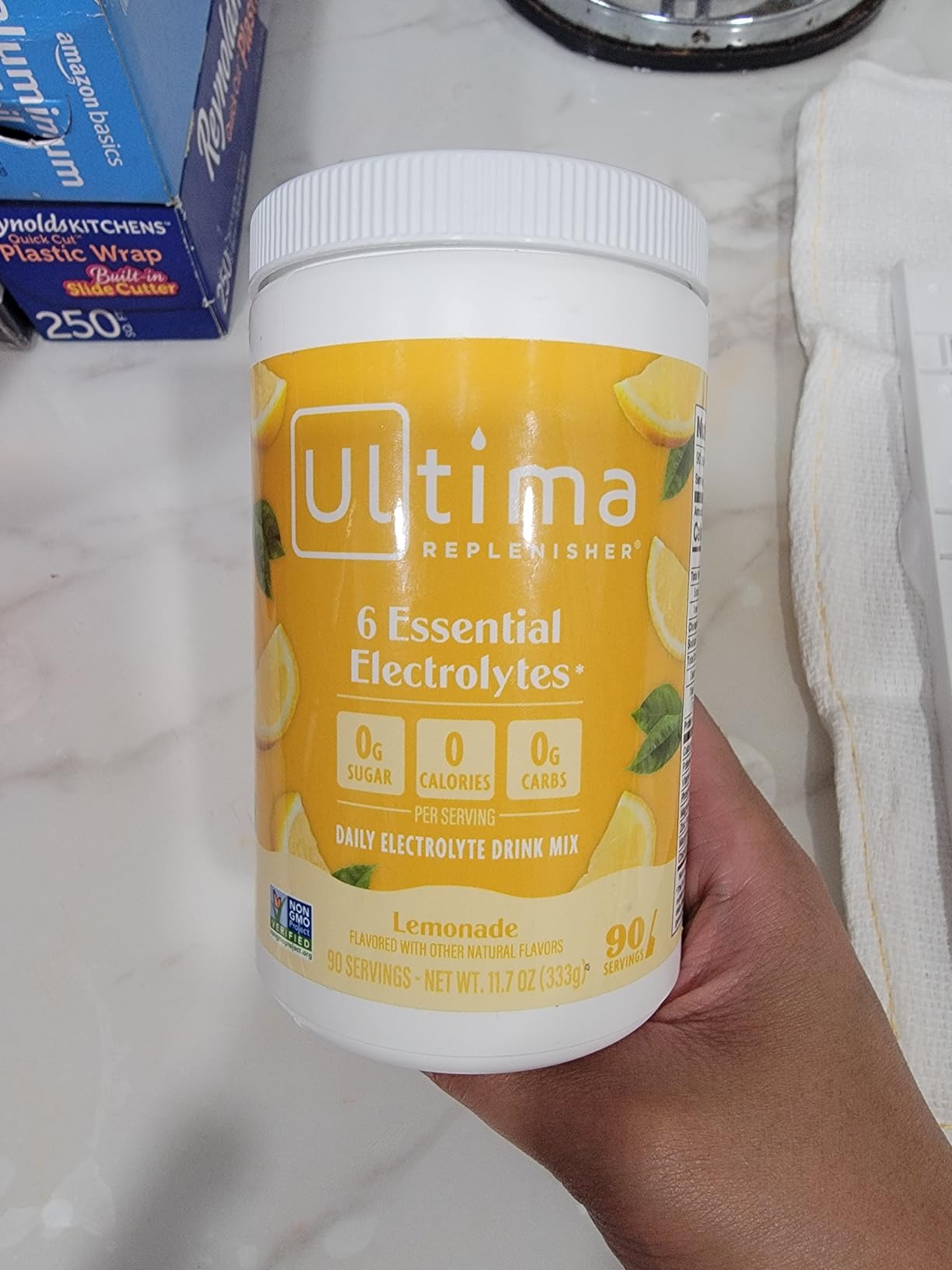 Ultima Replenisher Daily Electrolyte Powder Drink Mix, 90-Serving Canister | Zero Sugar Lemonade Hydration Powder with 6 Electrolytes & Minerals - Sugar Free, Plant-Based & Keto Friendly customer photo 1