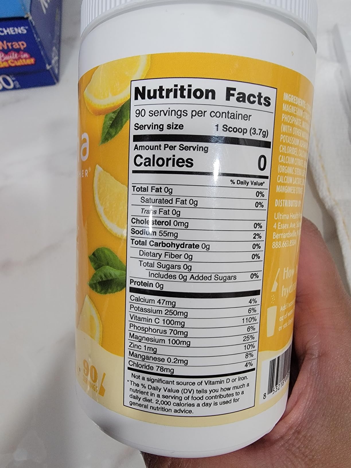 Ultima Replenisher Daily Electrolyte Powder Drink Mix, 90-Serving Canister | Zero Sugar Lemonade Hydration Powder with 6 Electrolytes & Minerals - Sugar Free, Plant-Based & Keto Friendly customer photo 2