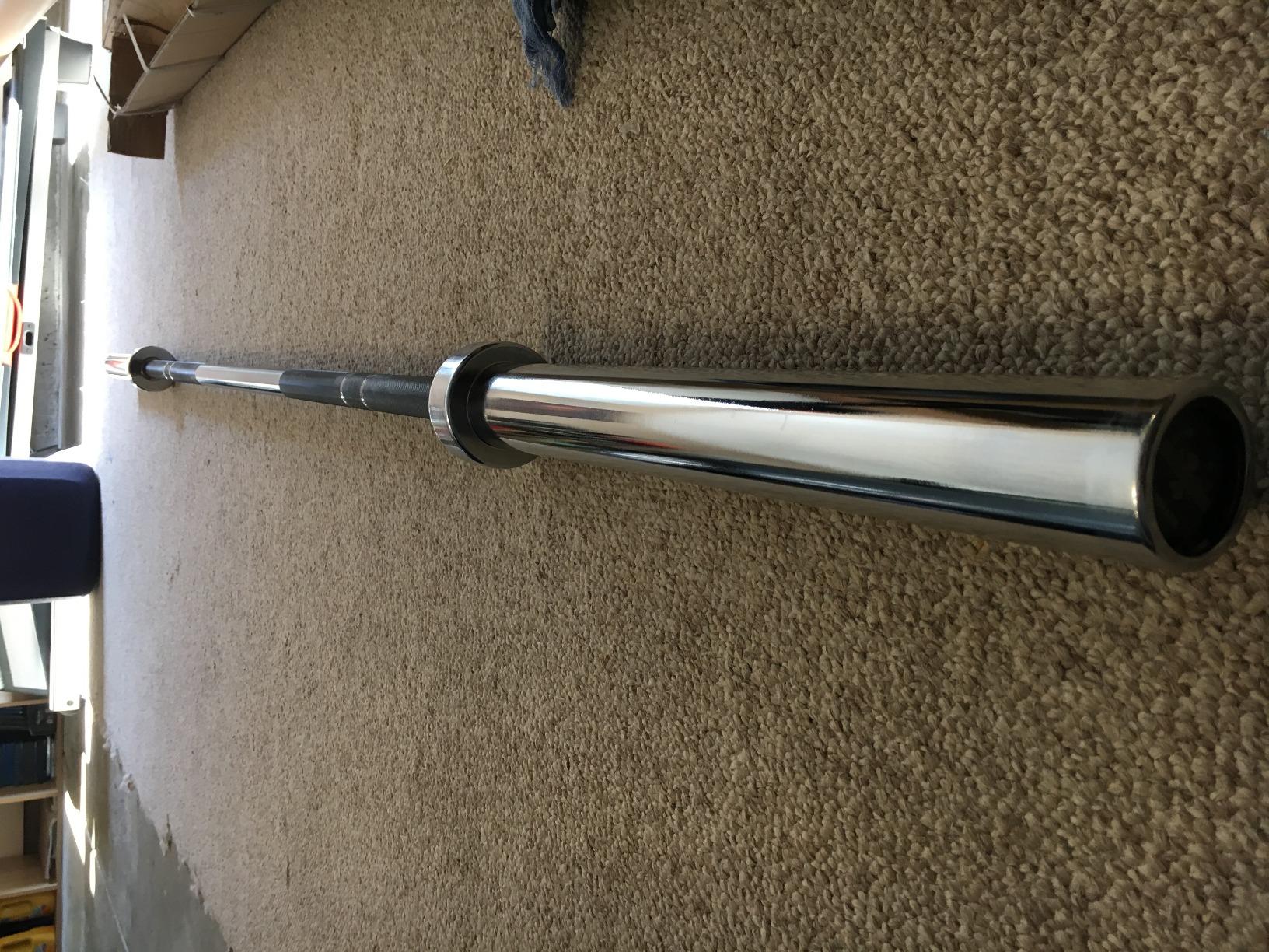 XMARK Olympic Barbell, Lumberjack 7 Ft 28mm Weightlifting Bar, Built for squats, bench press, deadlifts, cleans, and Olympic lifts, Fits 2-Inch Standard Olympic Weight Plates customer photo 1