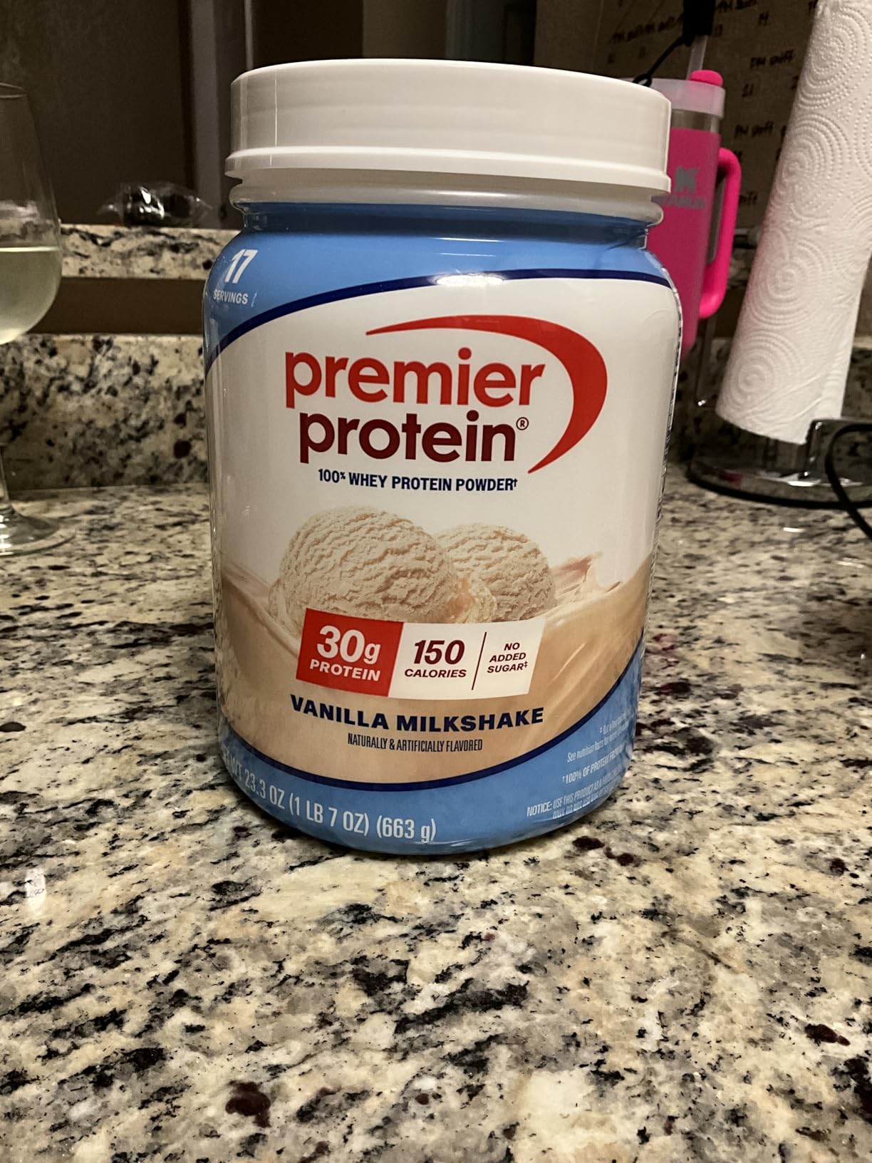 Premier Protein Powder, Vanilla, 100% Whey, 30g High Protein, 17 Servings | No Added Sugar, Supports Muscle Health, Soy & Gluten-Free, 1.5 lb customer photo 2