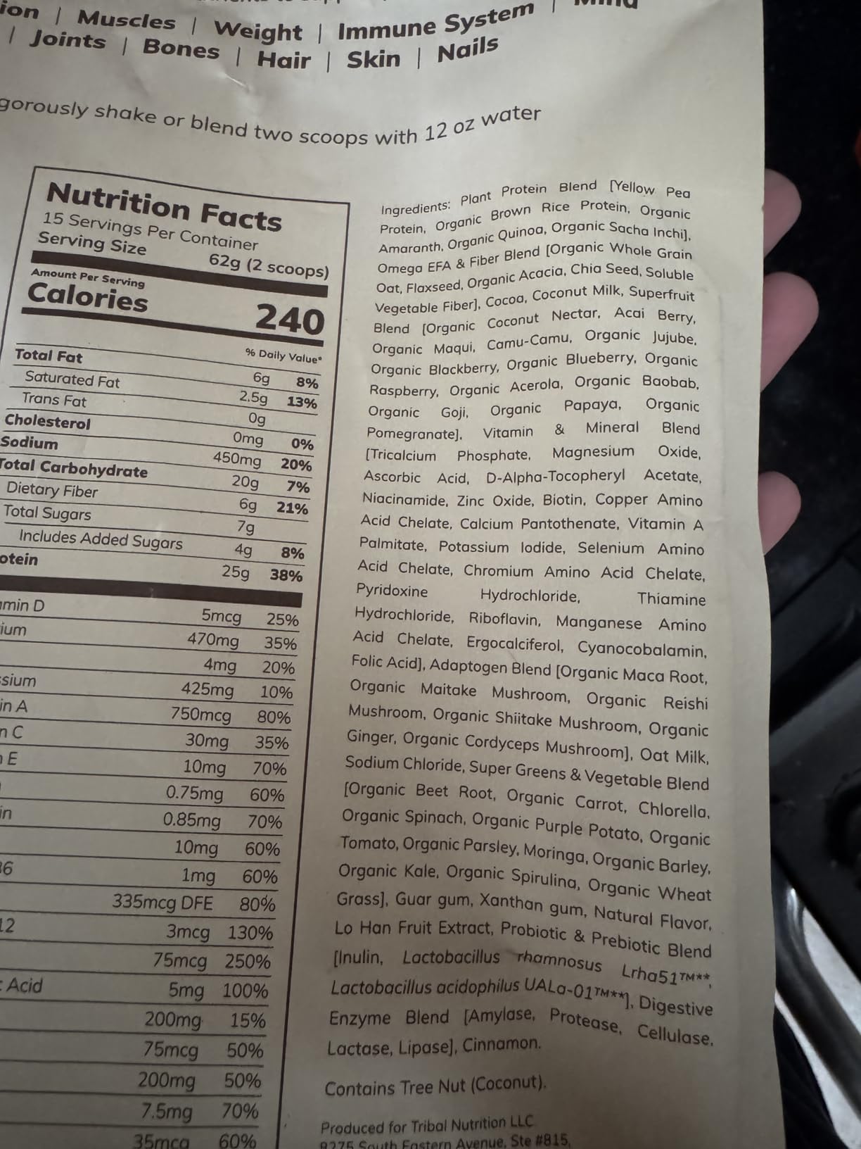 Ka'Chava Whole Body Meal Shake Chocolate 2 lb - Vegan Protein Powder with 85+ Superfoods & Greens customer photo 1