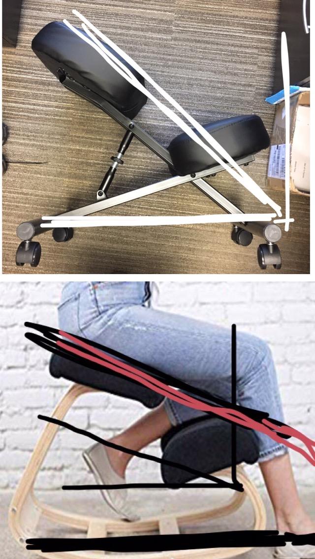 DRAGONN by VIVO Black Ergonomic Kneeling Chair, DN-CH-K01B customer photo 2