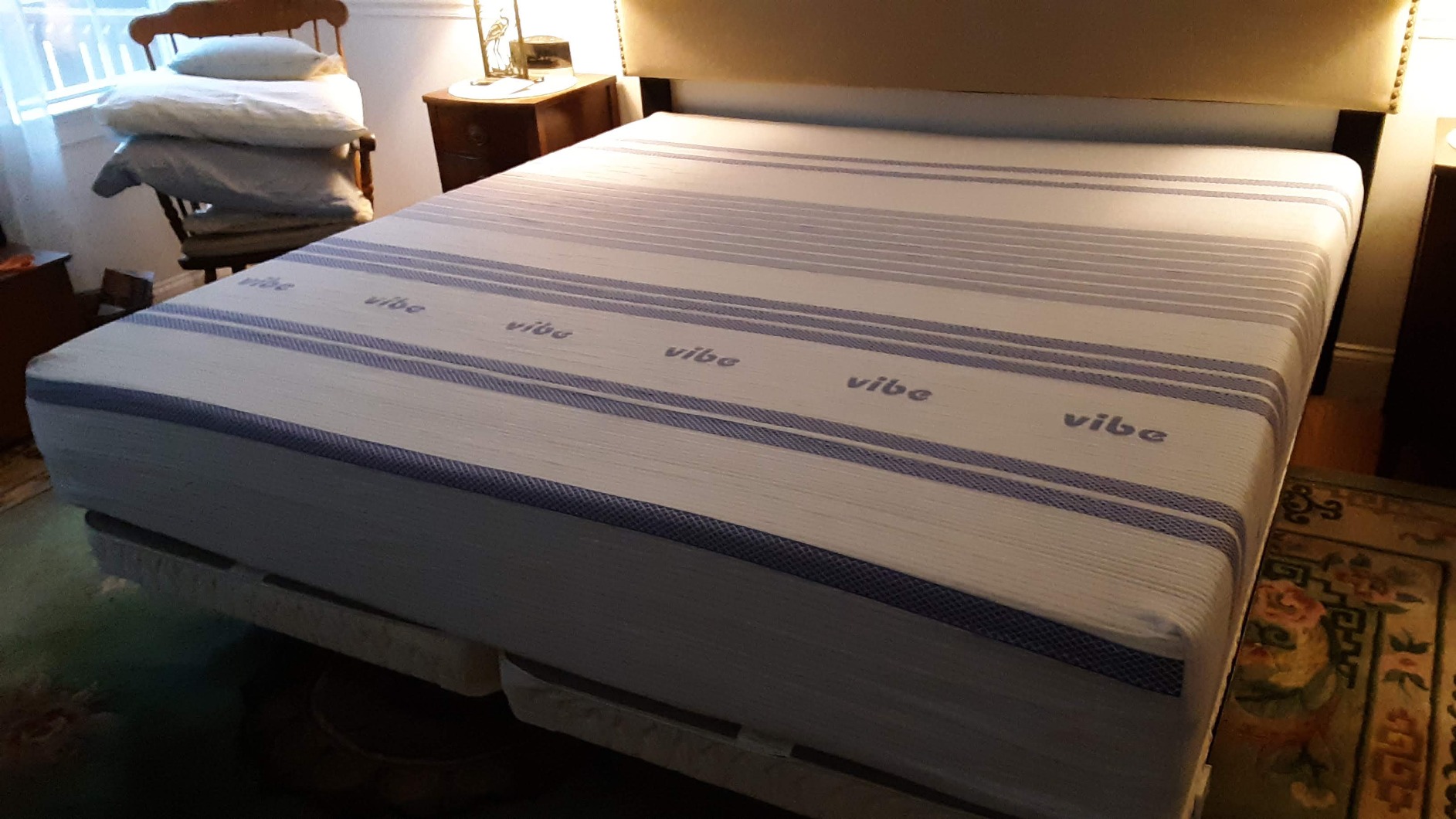 Vibe 12-Inch Gel Memory Foam Mattress - Cooling Gel - Pressure-Relieving Support - Medium-Firm Feel - CertiPUR-US Certified - Bed-in-a-Box - Twin XL Size customer photo 1