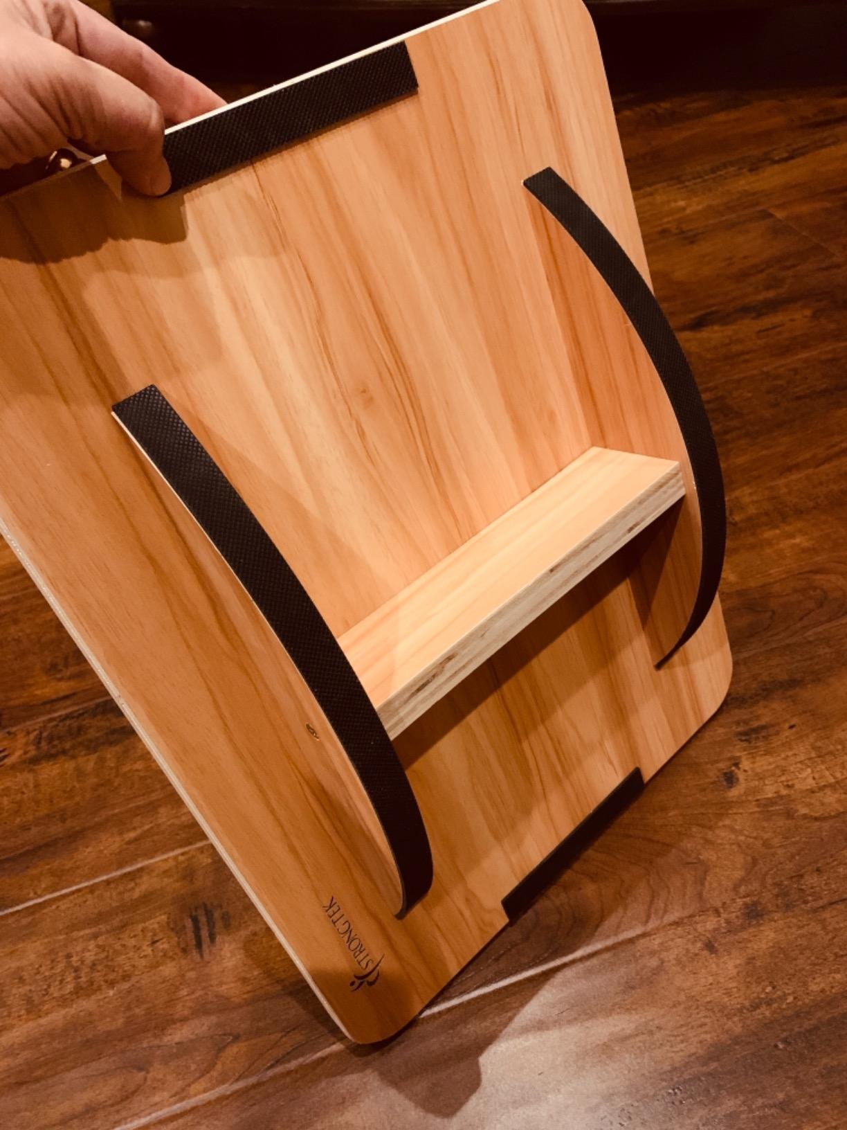 StrongTek Wooden Balance Board, Basic Rocker or Advanced 360° Wobble customer photo 2