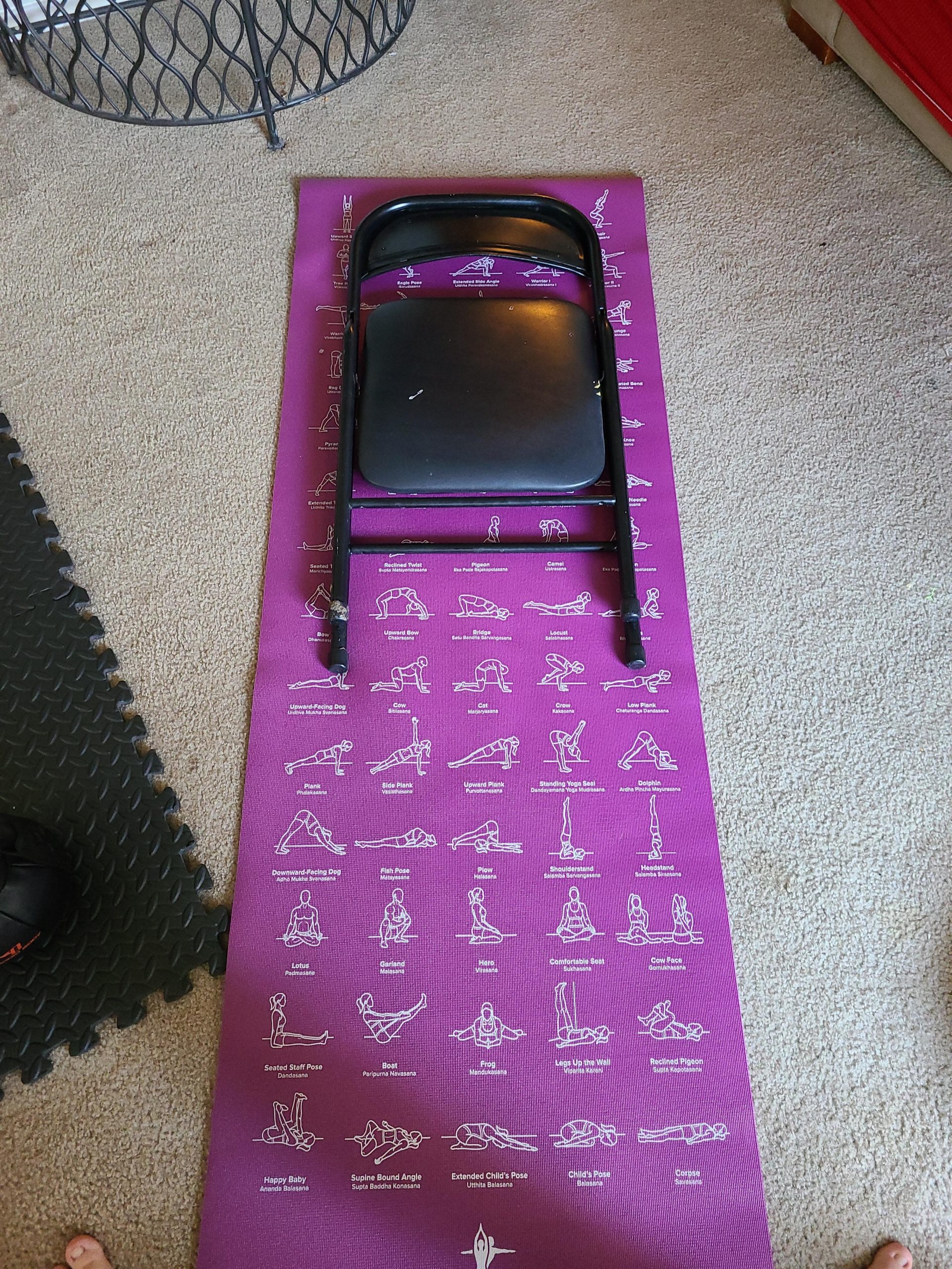 NewMe Fitness Thick Yoga Mat for Women and Men - 5mm Non Slip Pilates Mat customer photo 2