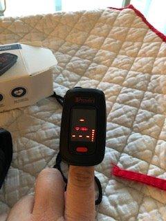 iProven Pulse Oximeter Fingertip for Oxygen Saturation & Respiratory Rate, Pulse Rate and Blood Oxygen Saturation Monitor, Finger Oximeter O2 Monitor, Batteries, Case & Lanyard Included customer photo 1