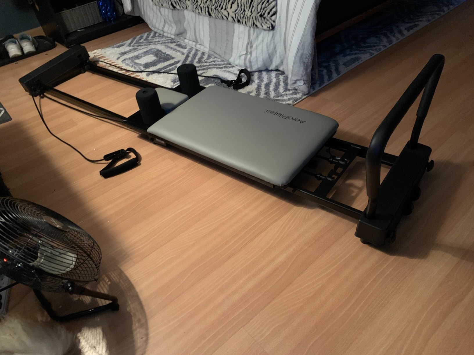 Stamina Products AeroPilates Board Reformer with Oak Wood Base - Studio Grade for Home Use with Cardio Rebounder, Adjustable Foot Bar, 4 Resistance Springs, and Workout DVD, Pro XP 557 customer photo 1