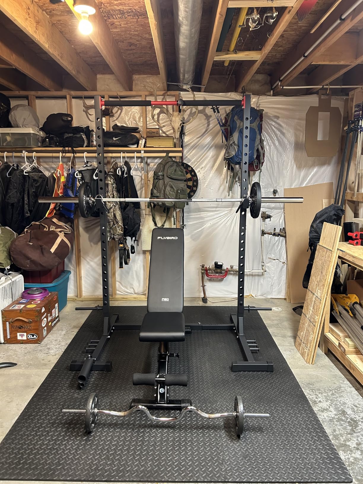 FLYBIRD WB5 Weight Bench, ASTM-Certified 800LBS Adjustable Weight Bench Workout Bench Foldable for Home Gym, 90° to -30° FID and 30in Extended Backrest for Bench Press Strength Training Exercise customer photo 1
