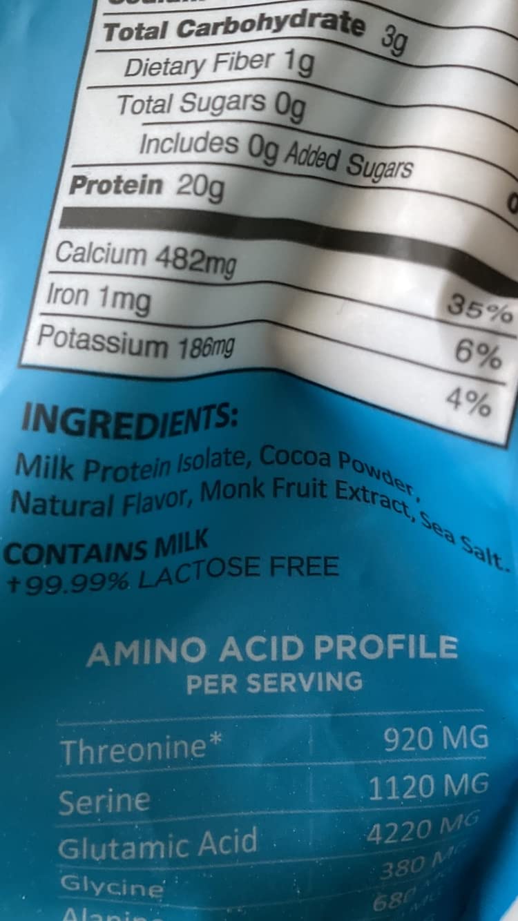 ICONIC Protein Powder, Chocolate Truffle - Sugar Free, Low Carb Protein Powder - Lactose Free, Gluten Free, Non-GMO - 20g Grass Fed Whey & Casein Protein - Keto Friendly, 1 lb. Pouch (17 Servings) customer photo 2
