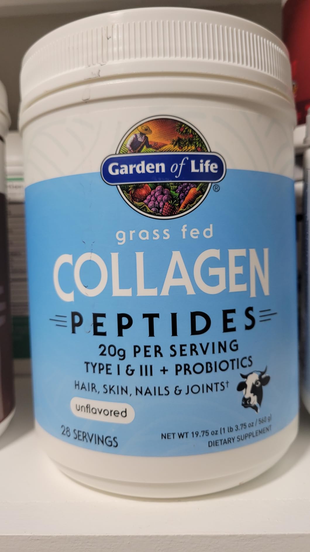 Garden of Life Grass Fed Collagen Powder, Unflavored, 28 Servings customer photo 1