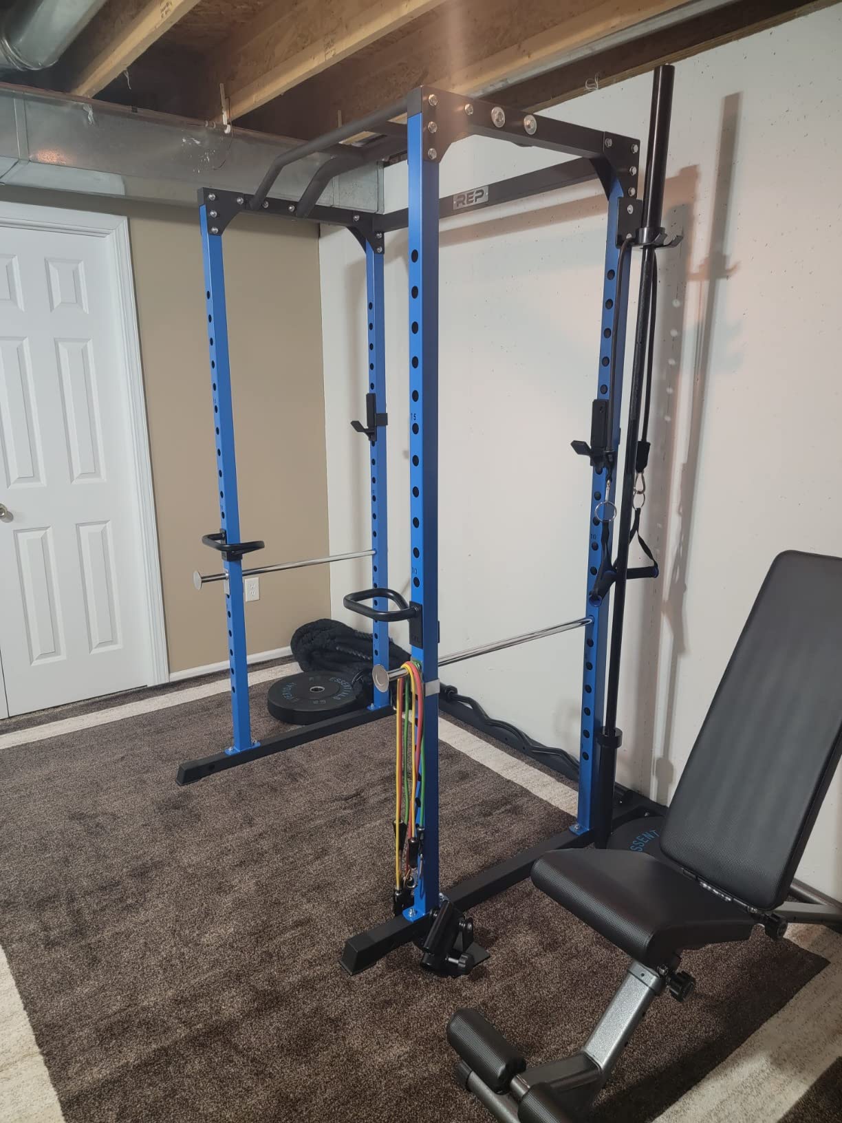 Fitness PR-1100 Power Rack - 700 lbs Rated Lifting Cage for Weight Training customer photo 2