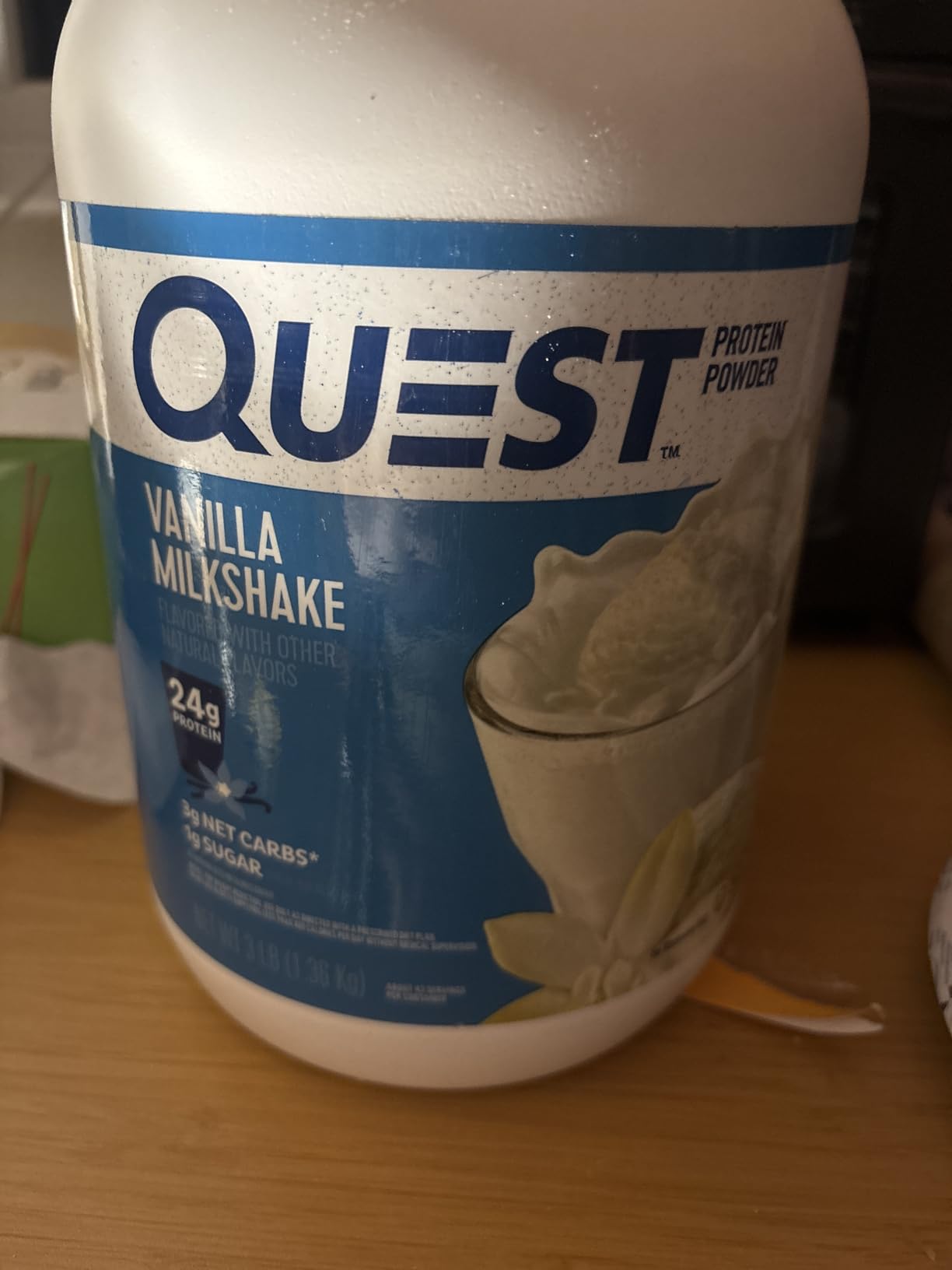 Quest Nutrition Vanilla Milkshake Protein Powder, 24g Protein, 1.6 Pound | 23 Servings, 3g Net Carbs, 1g Sugar, Low Carb, Gluten Free customer photo 2