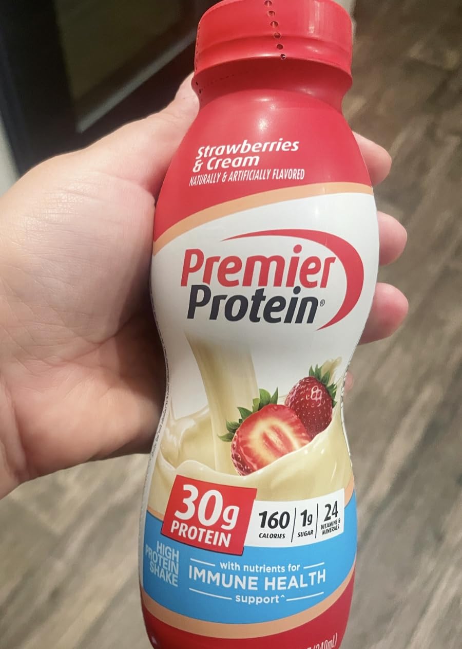 Premier Protein Shake, Strawberries & Cream, 30g High Protein, 12 Pack customer photo 1