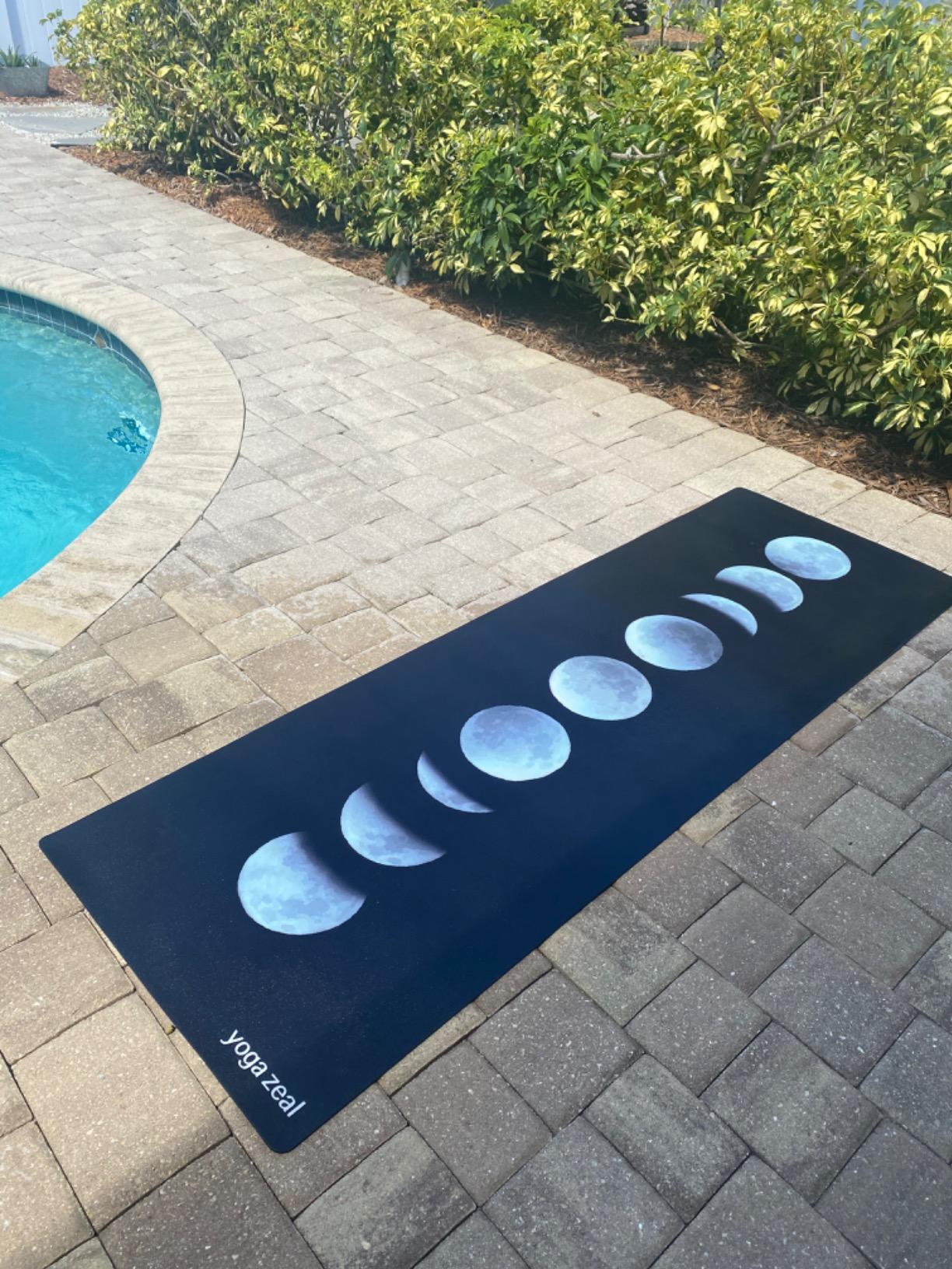 Yoga Mats By Yoga Zeal - Luxuriously Soft, Thick, Non-Slip, Hot Yoga Mat. Eco Printed. Designed to grip better with a sweaty yoga practice! customer photo 1