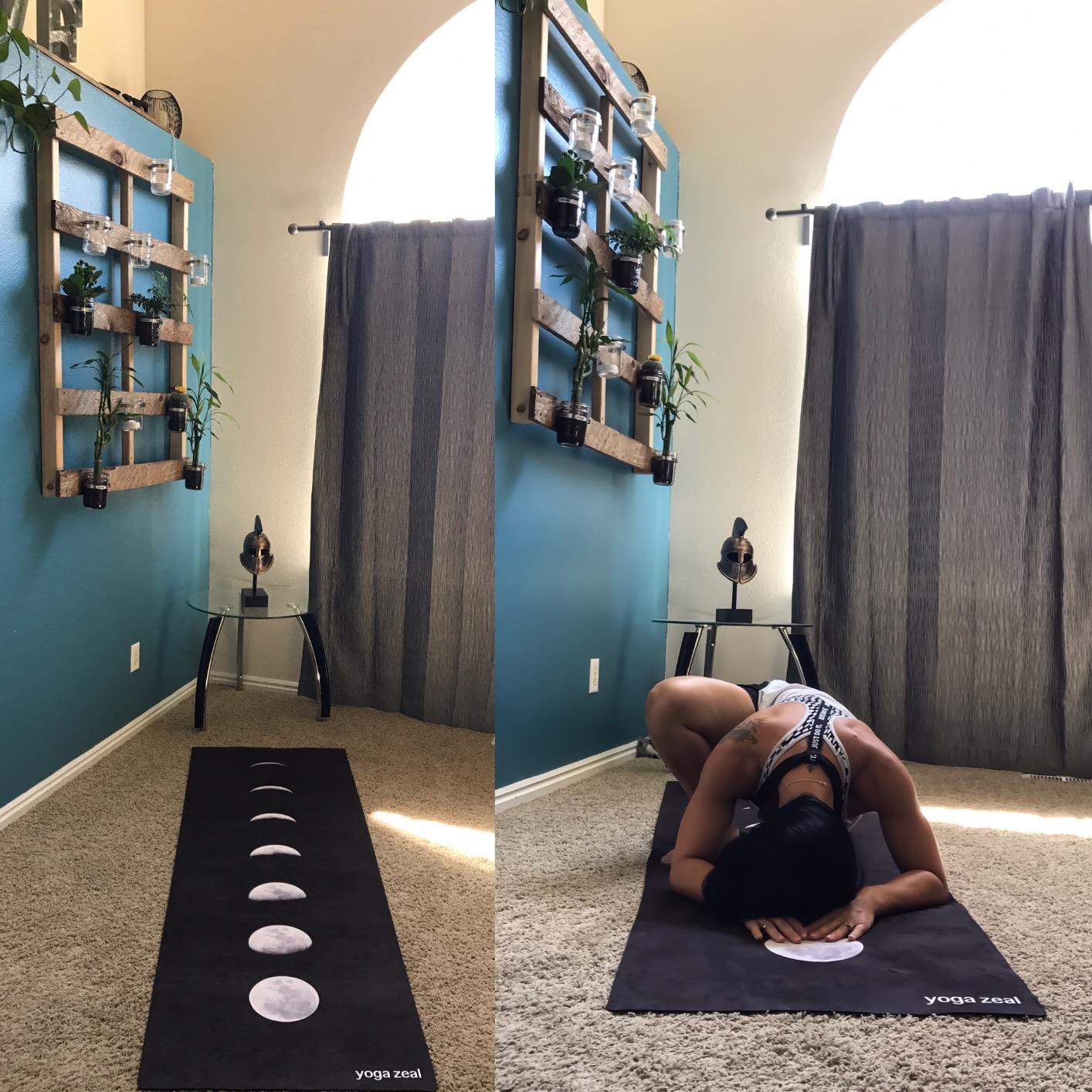 Yoga Mats By Yoga Zeal - Luxuriously Soft, Thick, Non-Slip, Hot Yoga Mat. Eco Printed. Designed to grip better with a sweaty yoga practice! customer photo 2