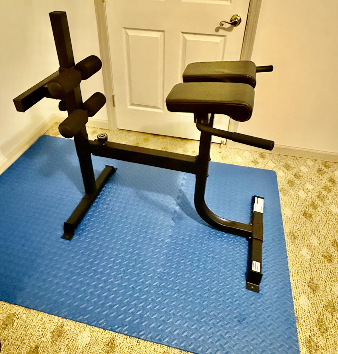 Cap Strength Roman Chair – Adjustable Back Extension Bench for Core & Glute Workouts, Heavy-Duty 300 LB Capacity - Black and Gray Options customer photo 1
