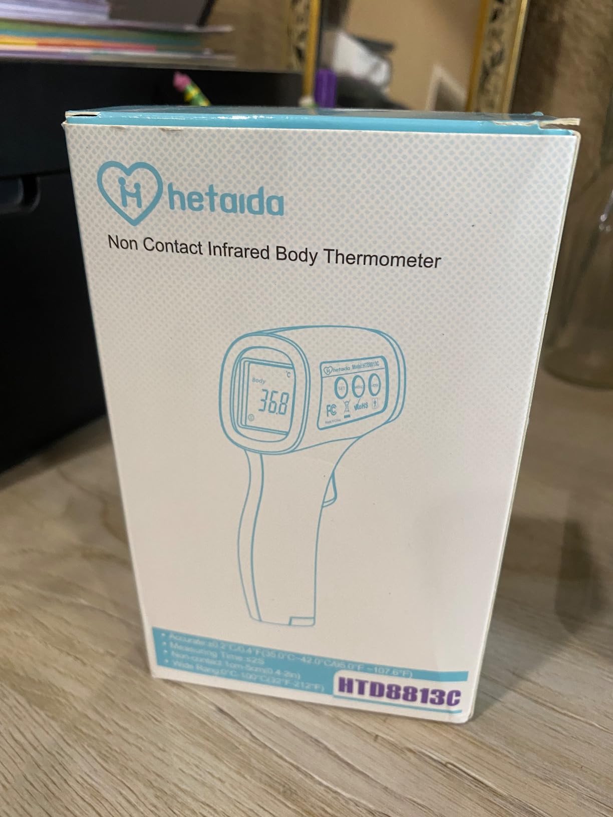 Digital Thermometer for Adults and Kids, No Touch Forehead Thermometer for Baby, 2 in 1 Body Surface Mode Infrared Thermometer with Fever Alarm customer photo 2