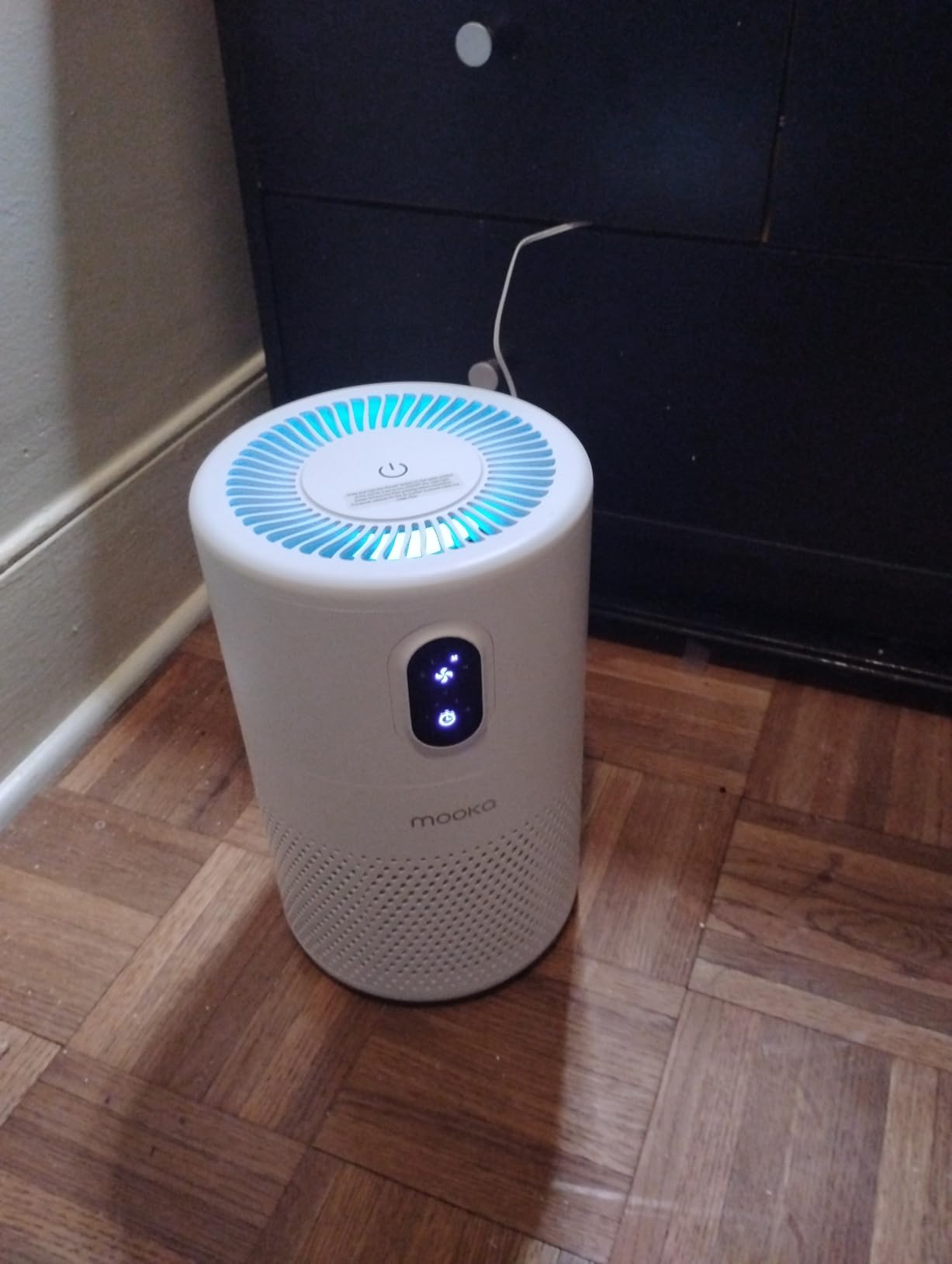 MOOKA Air Purifiers for Home Large Room up to 1076ft², H13 True HEPA Air Filter Cleaner, B-D02L White customer photo 1