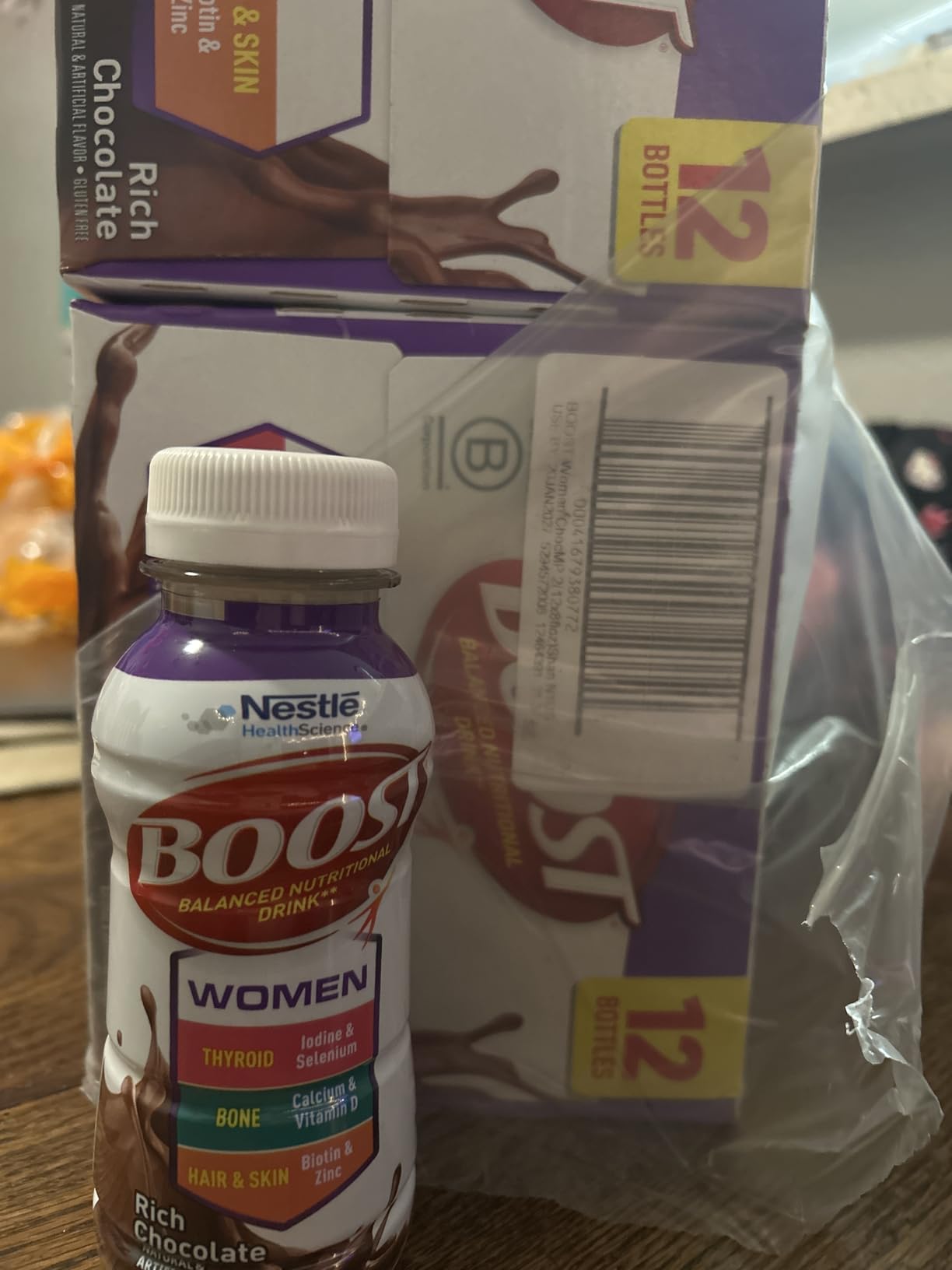 BOOST Women Balanced Nutritional Drink, Rich Chocolate, 8 fl oz (Pack of 24) customer photo 1