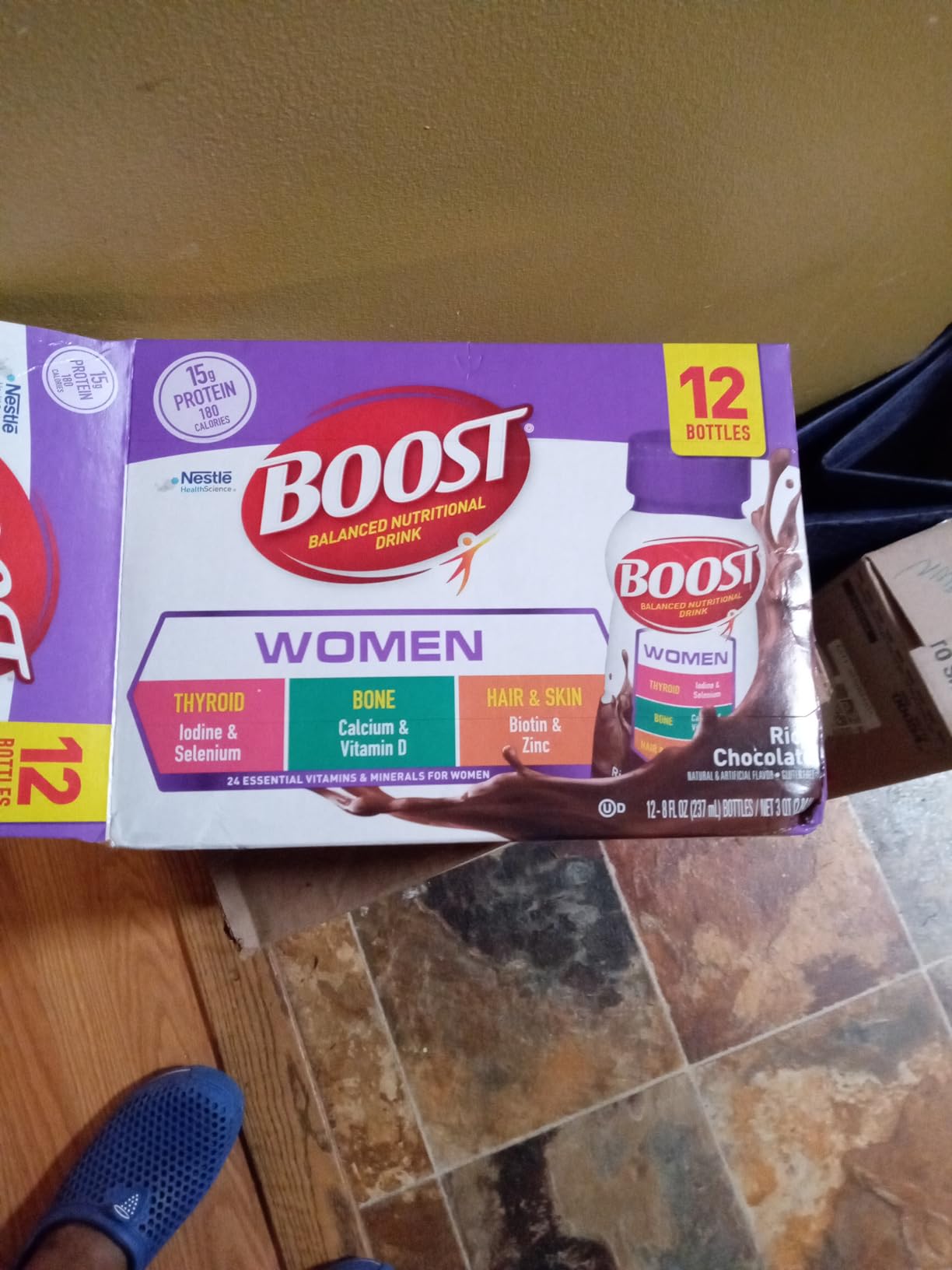 BOOST Women Balanced Nutritional Drink, Rich Chocolate, 8 fl oz (Pack of 24) customer photo 2