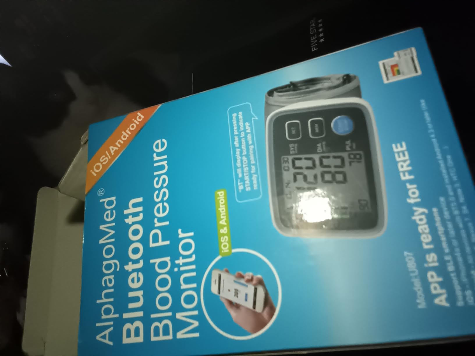 ALPHAGOMED Upper Arm Blood Pressure Monitor for Home Use 2 Cuff Sizes, 9-17'' & 13-21'' Extra Large BP Cuff Automatic Digital Blood Pressure Machine 2 Users 180 Memories USB Cable 4 AA Batteries customer photo 1
