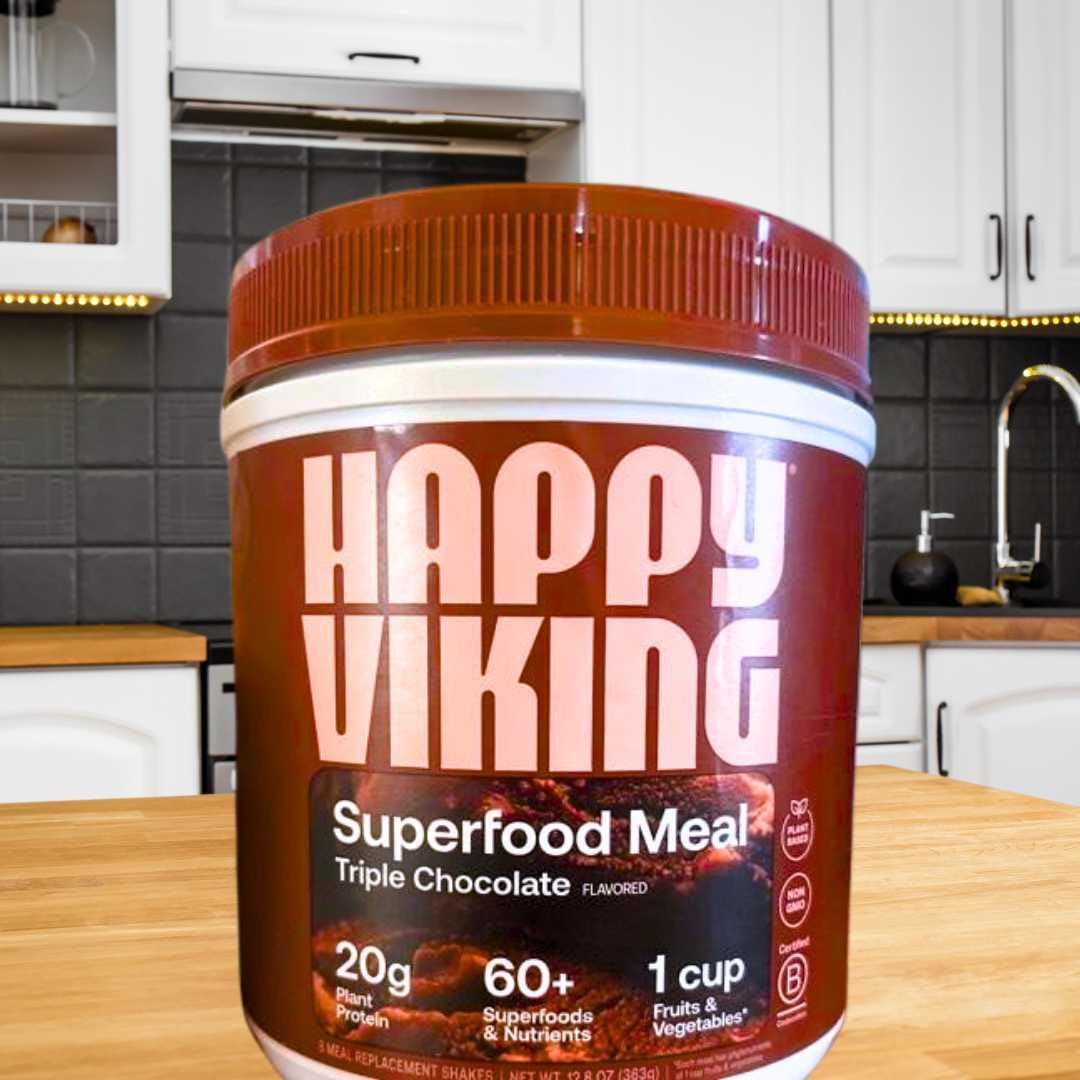 Happy Viking Plant-Based Vegan Protein Powder +100 Superfoods Chocolate Meal Replacement Shake by Venus Williams, 30g Plant Protein customer photo 2
