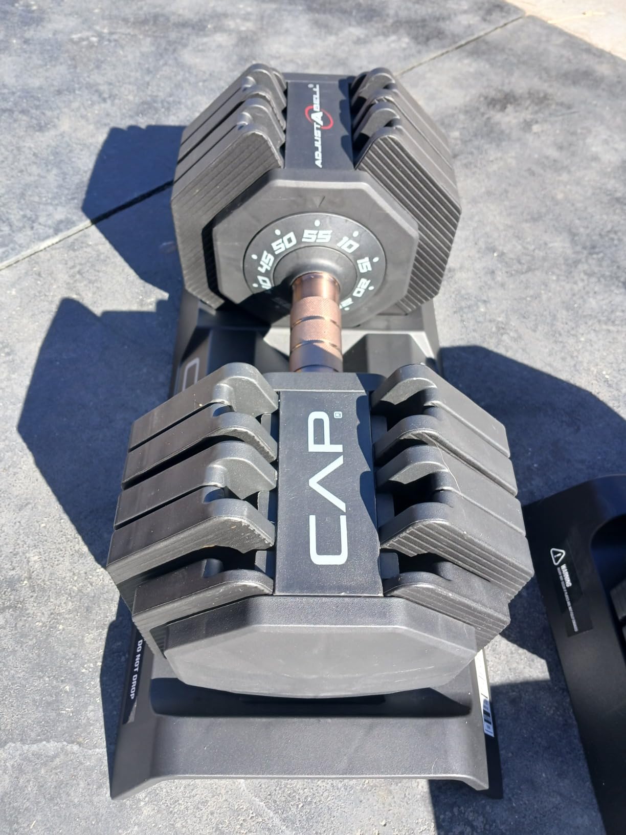 CAP ADJUSTABELL Adjustable Dumbbell Set, Premium Quick Select, 12.5 LB, 25 LB & 55 LB Options customer photo 2
