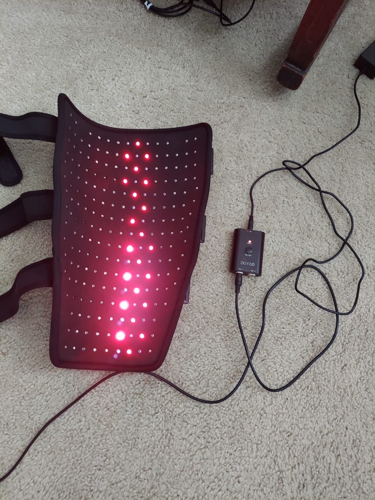 DGXINJUN Infrared & Red Light Therapy Devices for Joint Pain Relief Wrap Led 880nm Flexible Wearable Knee Elbow Pads Home Use FDA Cleared customer photo 1