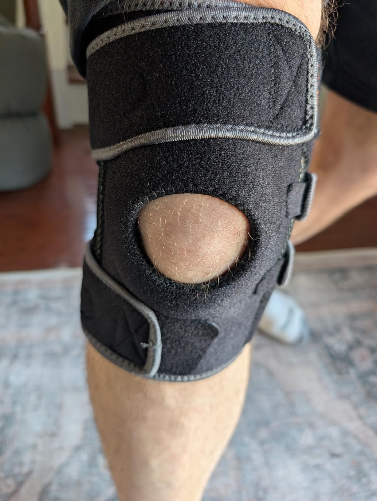DR. BRACE ELITE Knee Brace with Side Stabilizers & Patella Gel Pads for Maximum Knee Pain Support and fast recovery for men and women-Please Check How To Size Video (Mercury, Large) customer photo 2