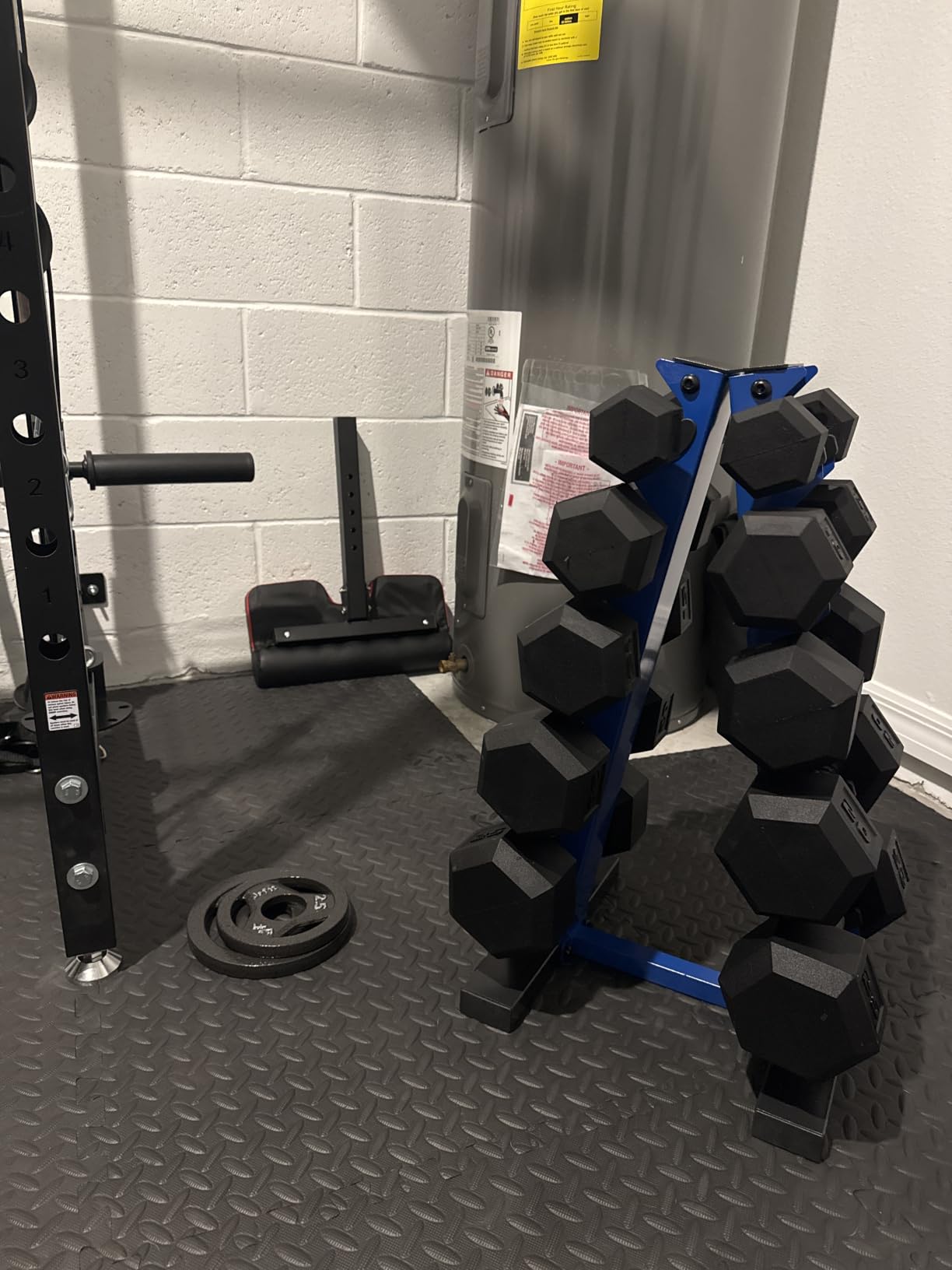CAP Barbell 150 LB Coated Hex Dumbbell Weight Set with Vertical Rack | Multiple Options customer photo 1