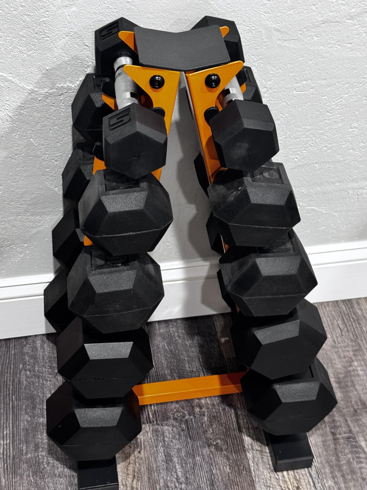 CAP Barbell 150 LB Coated Hex Dumbbell Weight Set with Vertical Rack | Multiple Options customer photo 2