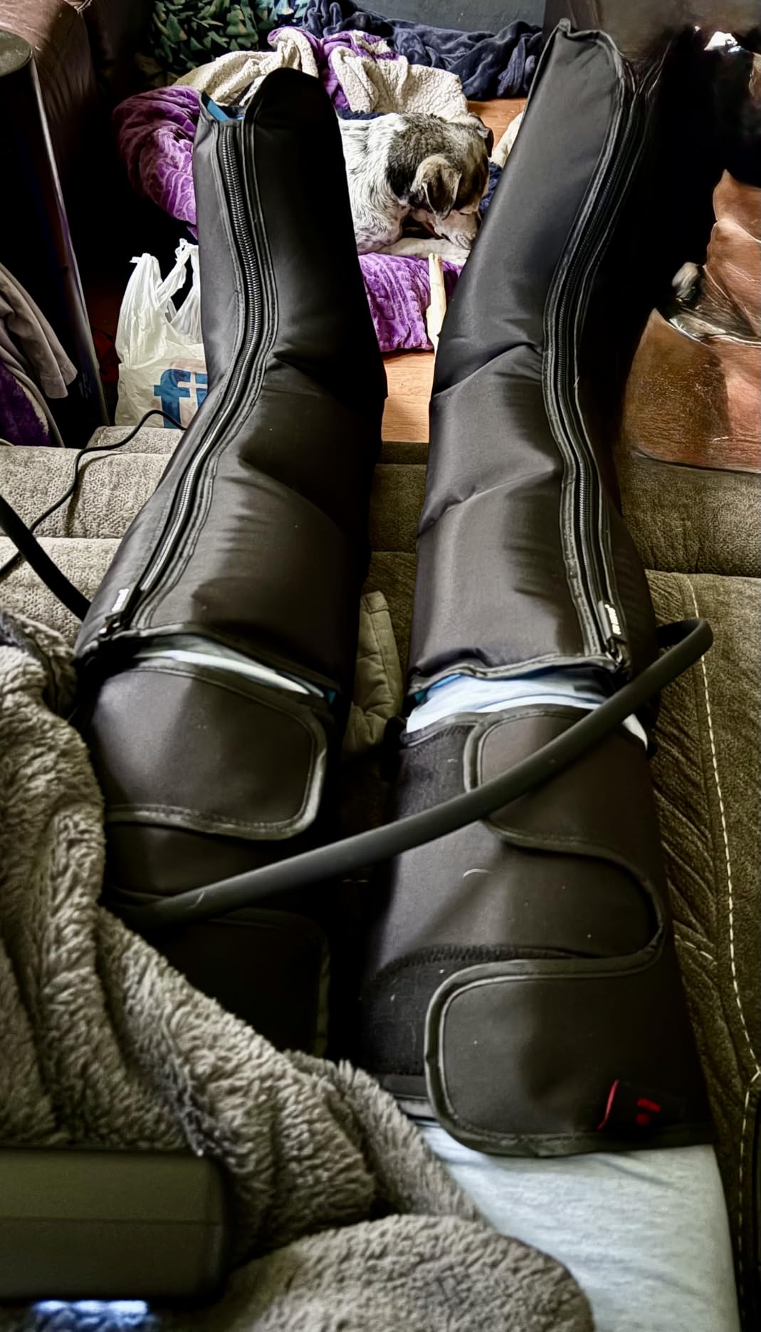FIT KING Leg Compression Massager with Heat for Circulation and Pain Relief | FSA-HSA, Full Leg & Foot Massage for Swelling Edema RLS, Pressure Sensor, LCD Display, 3 Modes & Levels,Gift for Dad Mom Wife customer photo 1