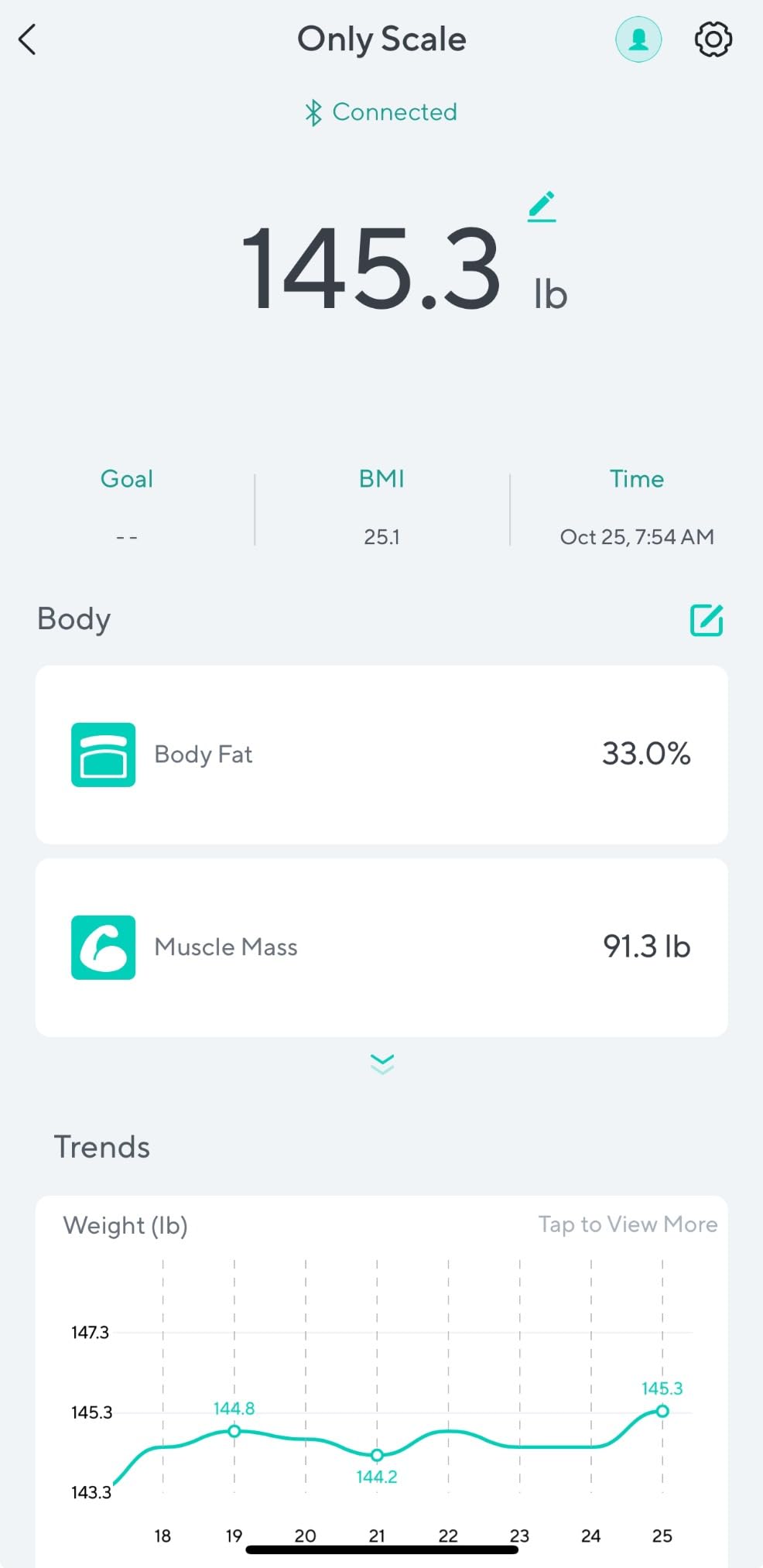Wyze Smart Scale X - Digital Bathroom Scale for Body Weight, BMI, Body Fat, Muscle Mass, Heart Rate Monitor, ITO Glass, 400 lbs customer photo 2