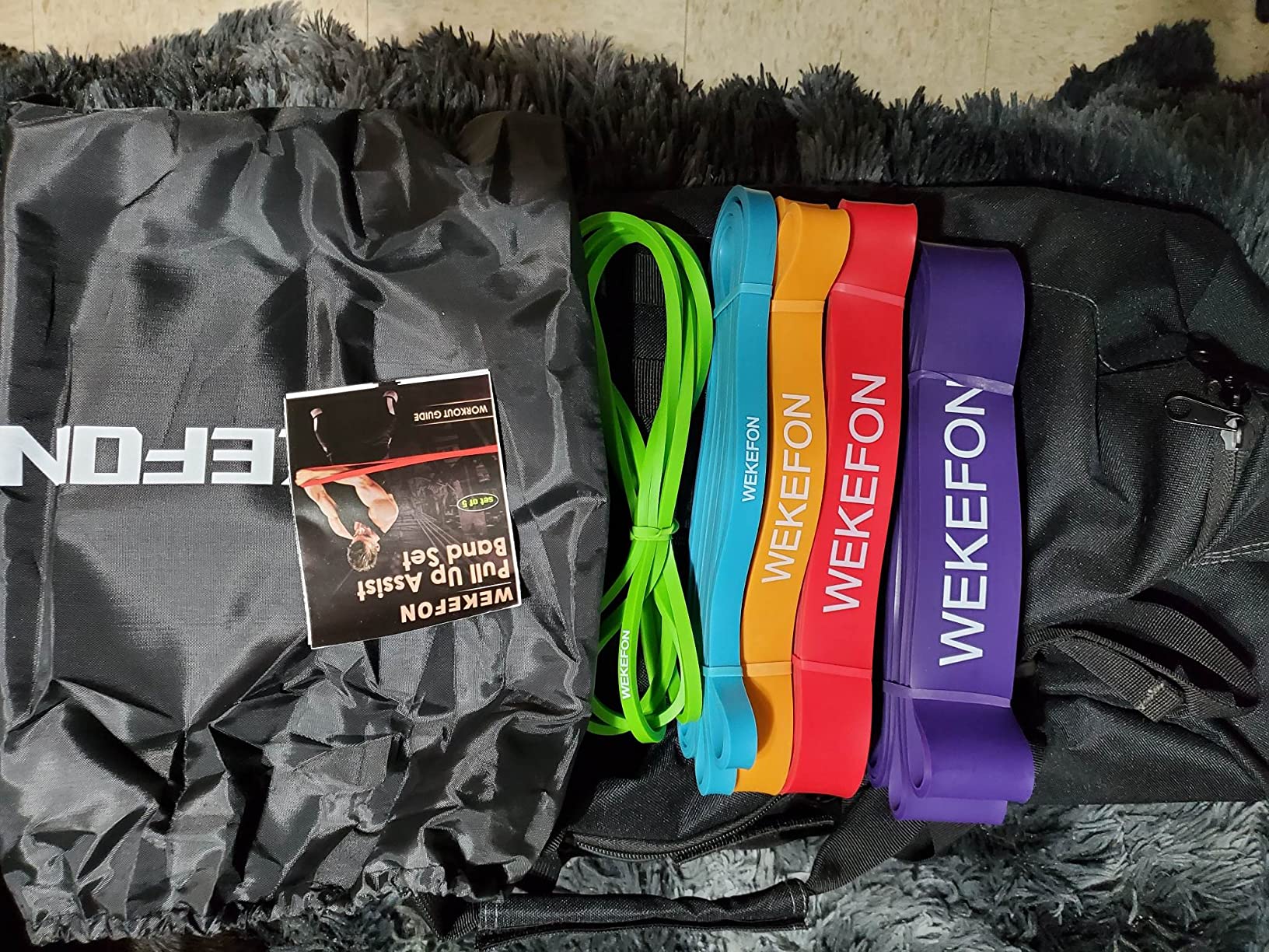 Resistance Bands Set, Pull Up Assist Bands - Stretch Resistance Band - Mobility Band Powerlifting Exercise Bands for Resistance Training, Physical Therapy, Home Workouts customer photo 2