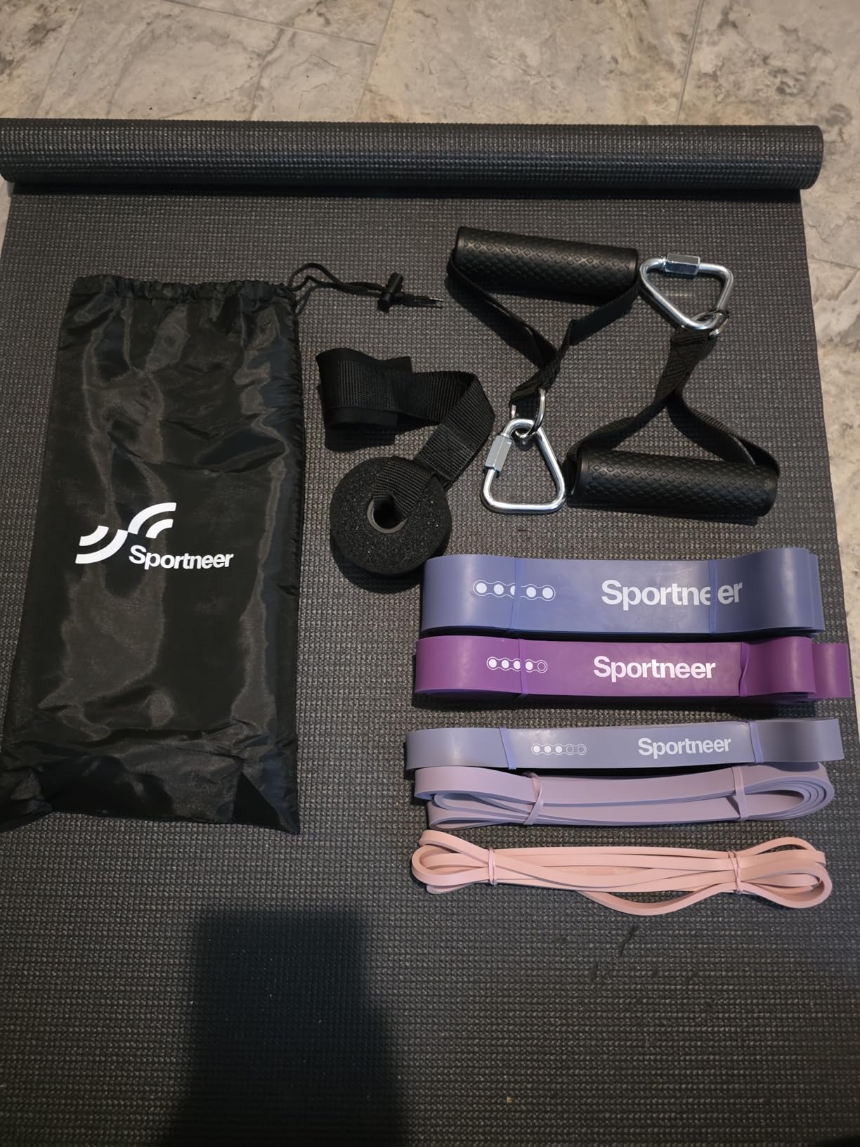 Sportneer Resistance Bands for Working Out: Pull Up Bands 5-130lb 5 Levels Exercise Bands Workout Bands Set with Handles & Door Anchor Pull Up Assist Bands for Men Women Resistance Training customer photo 2