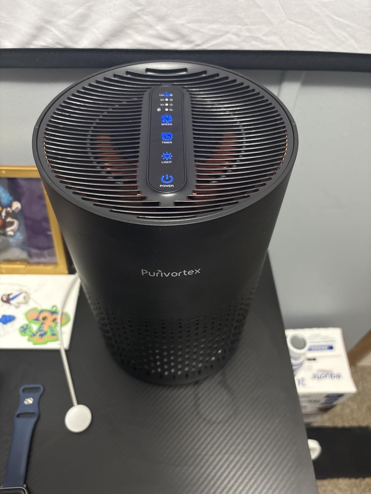 Purivortex Air Purifiers for Bedroom, Covers Up to 880 Sq Ft, PX500 Black, HEPA Filter for Pollen, Smoke, Dust, Pet Dander customer photo 2