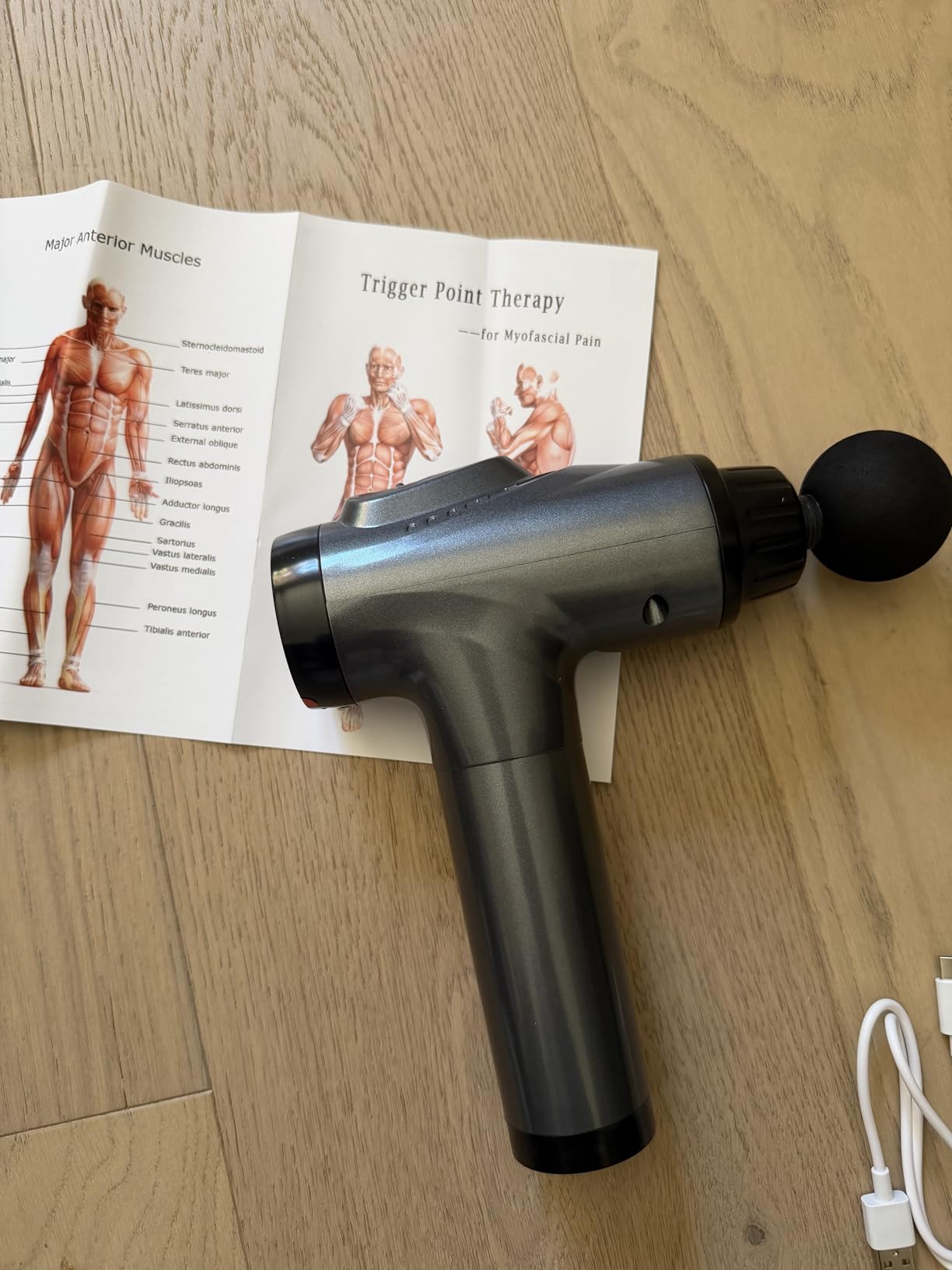 APHERMA Massage Gun, Muscle Massage Gun for Athletes Handheld Electric Deep Tissue Back Massager, Percussion Massage Device for Pain Relief with 30 Speed Levels 9 Heads Black customer photo 2