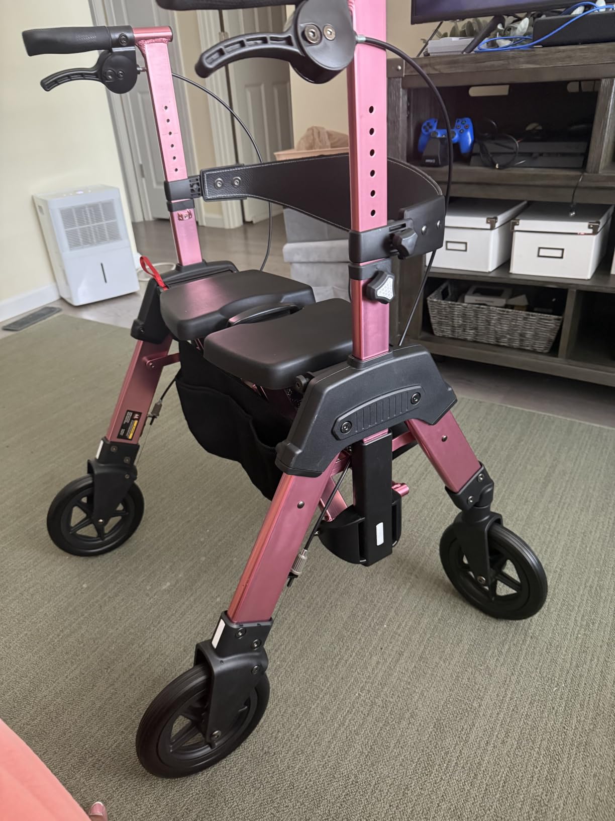 Stander Heavy Duty Wonder Rollator, Folding Rolling Walker for Adults, Seniors, 450-pound Weight Capacity, Large 8-inch Wheels, Locking Brakes, Wide Seat with Backrest customer photo 1