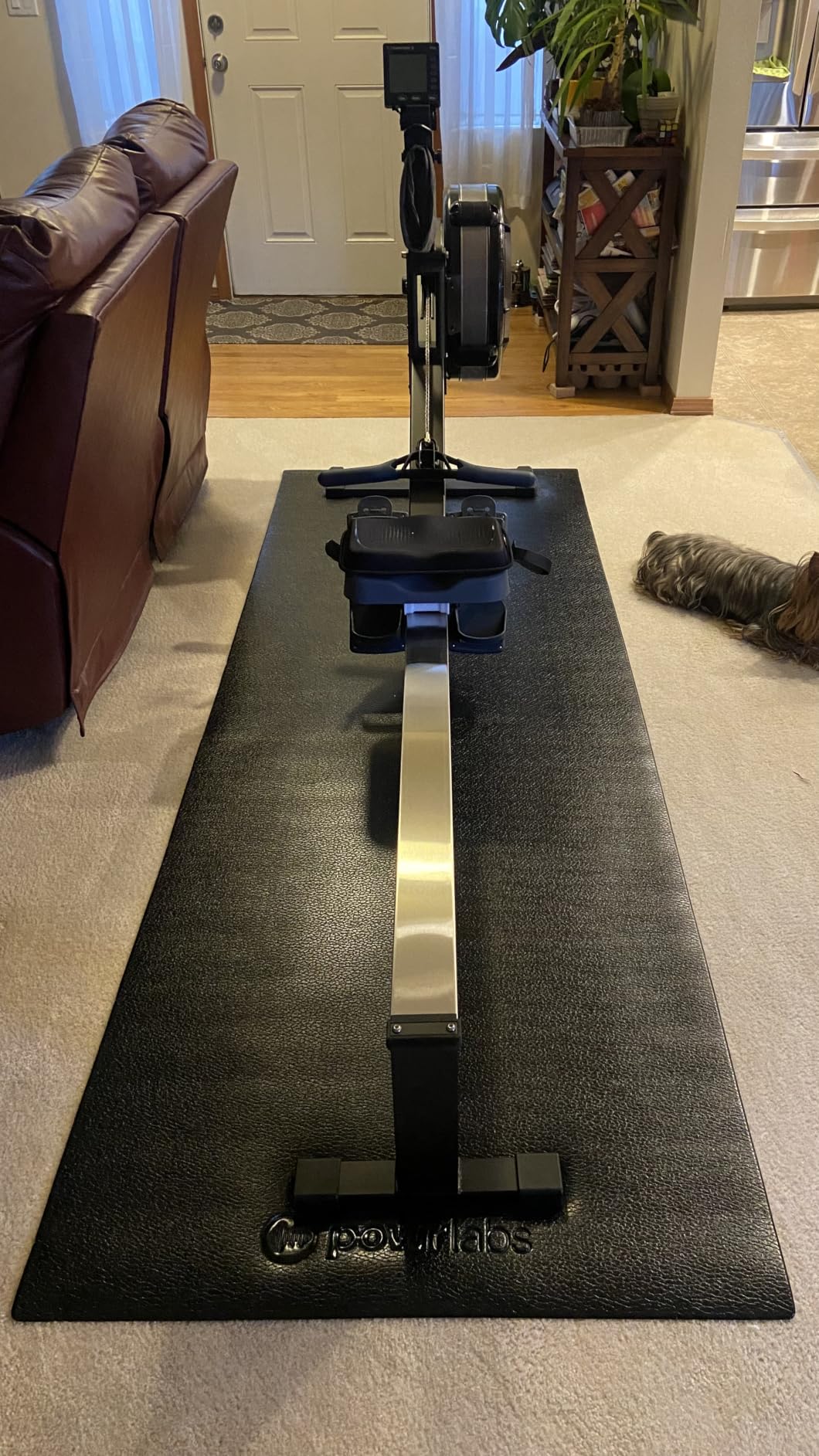 Powr Labs Rowing Machine Mat for Hydrow, Concept 2, Peloton, Treadmill customer photo 1