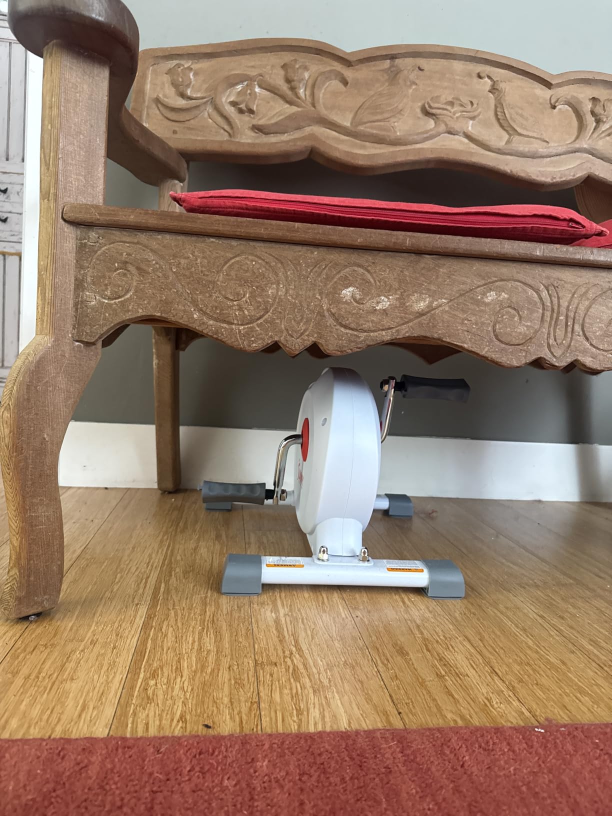 Sunny Health & Fitness Smart Mini Cycle, Under Desk Pedal Arm/Leg Exerciser customer photo 2
