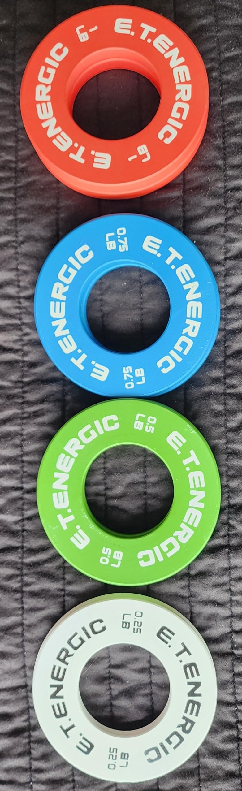Fractional Weight Plates Set of 8 for Olympic Bars | 0.25, 0.5, 0.75, 1LB pairs with steel core, odorless finish, color coding, and 2-inch Olympic bar fit customer photo 1